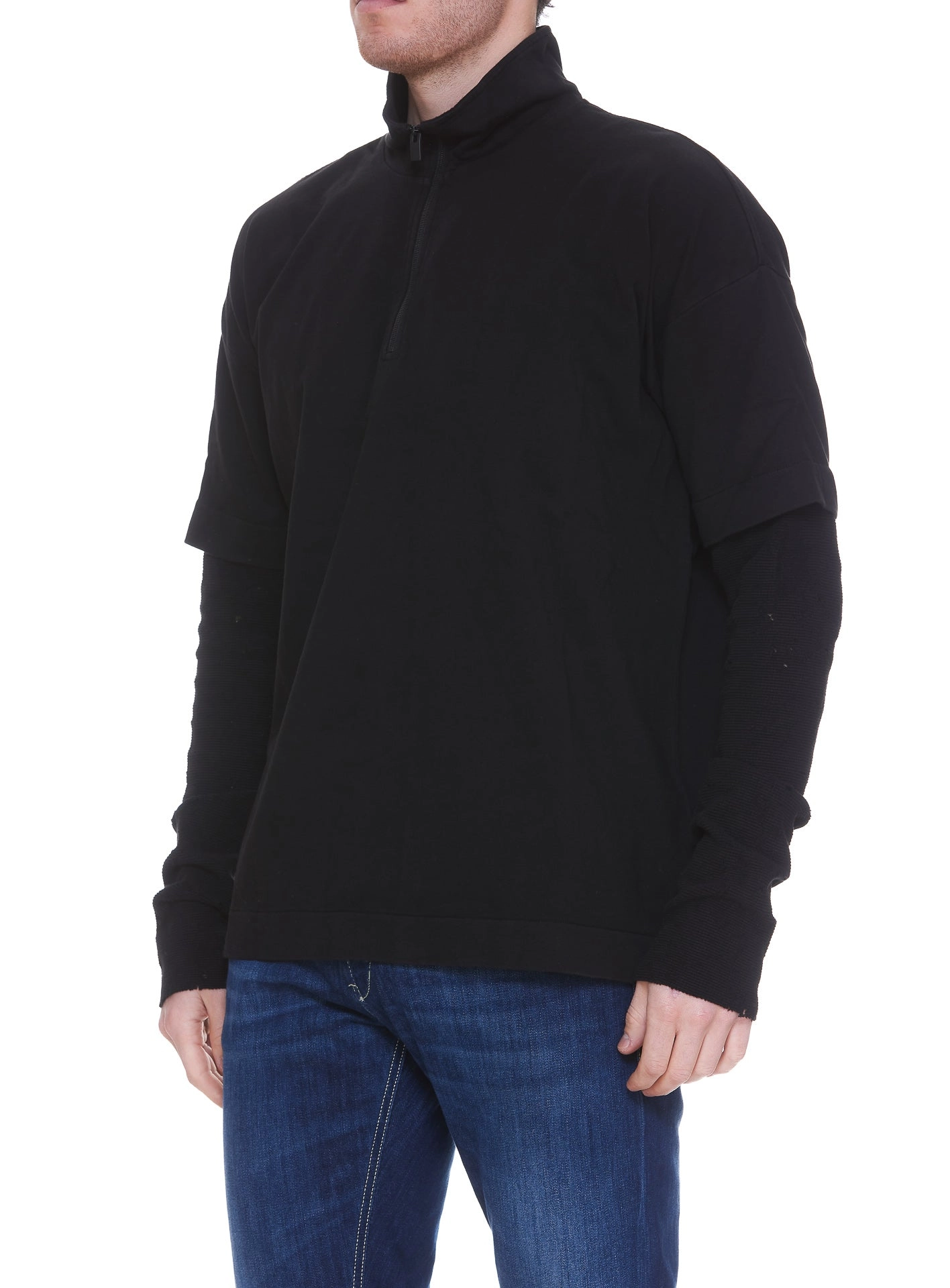1017 ALYX 9SM Double-Sleeved Distressed Detail T-Shirt