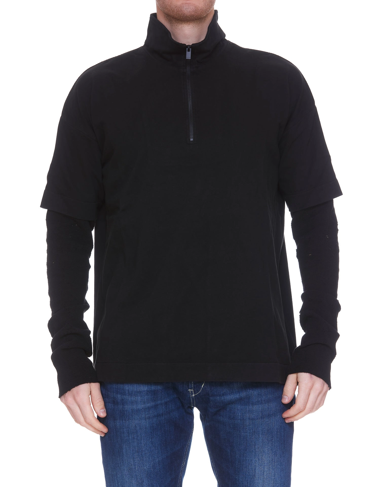 1017 ALYX 9SM Double-Sleeved Distressed Detail T-Shirt