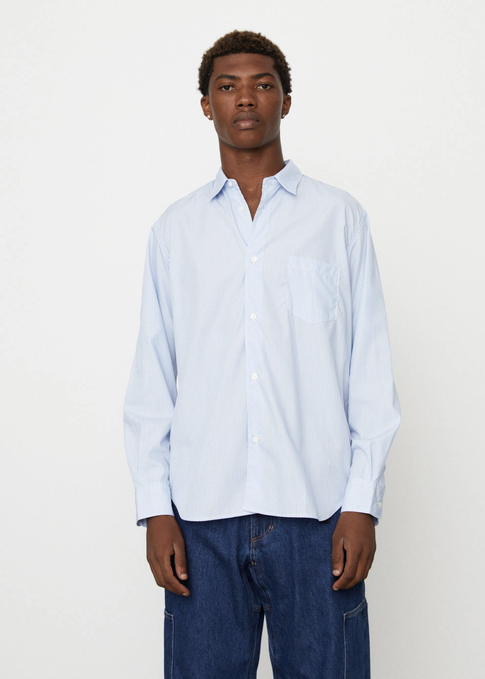 Back Print Stripe Shirt