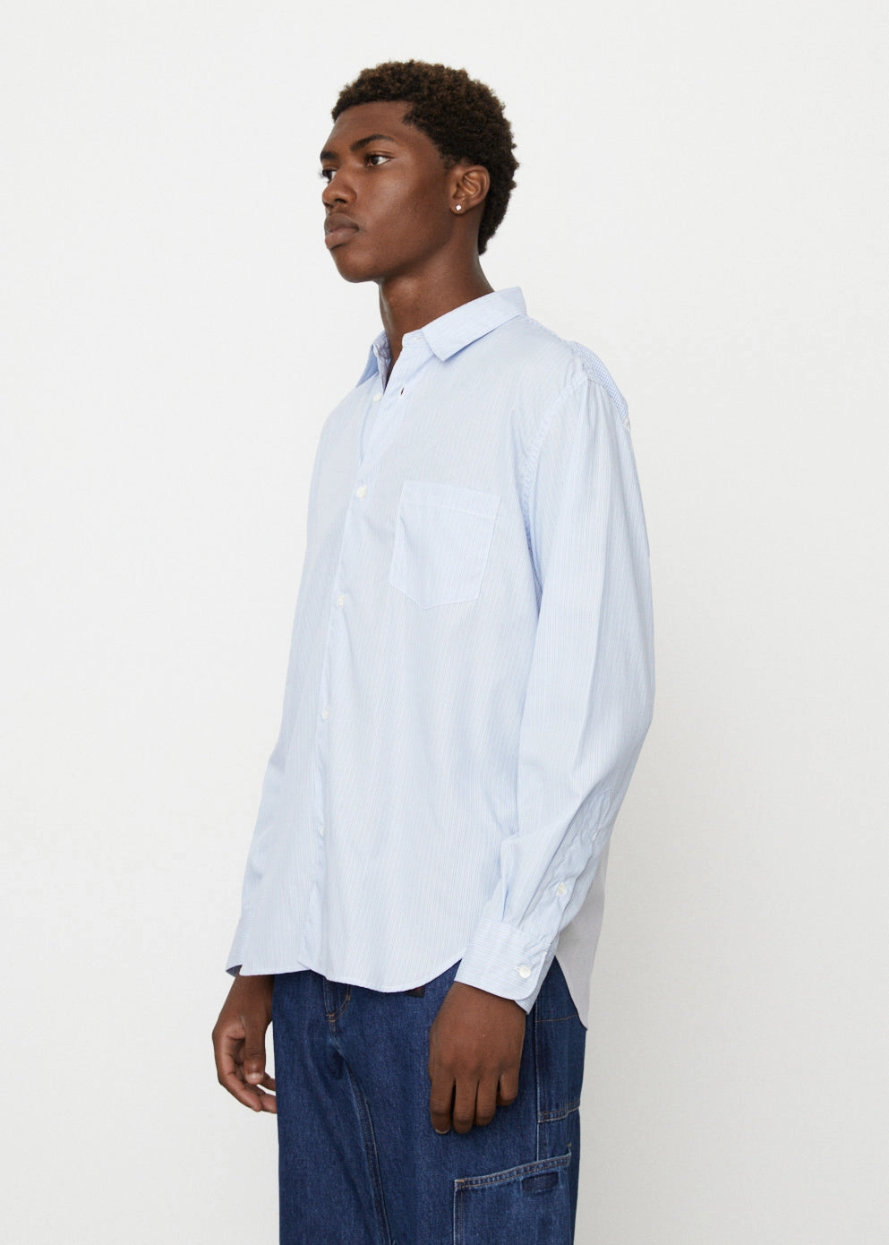 Back Print Stripe Shirt