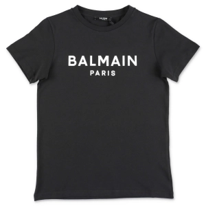 Balmain Kids Logo Printed Crewneck T-Shirt