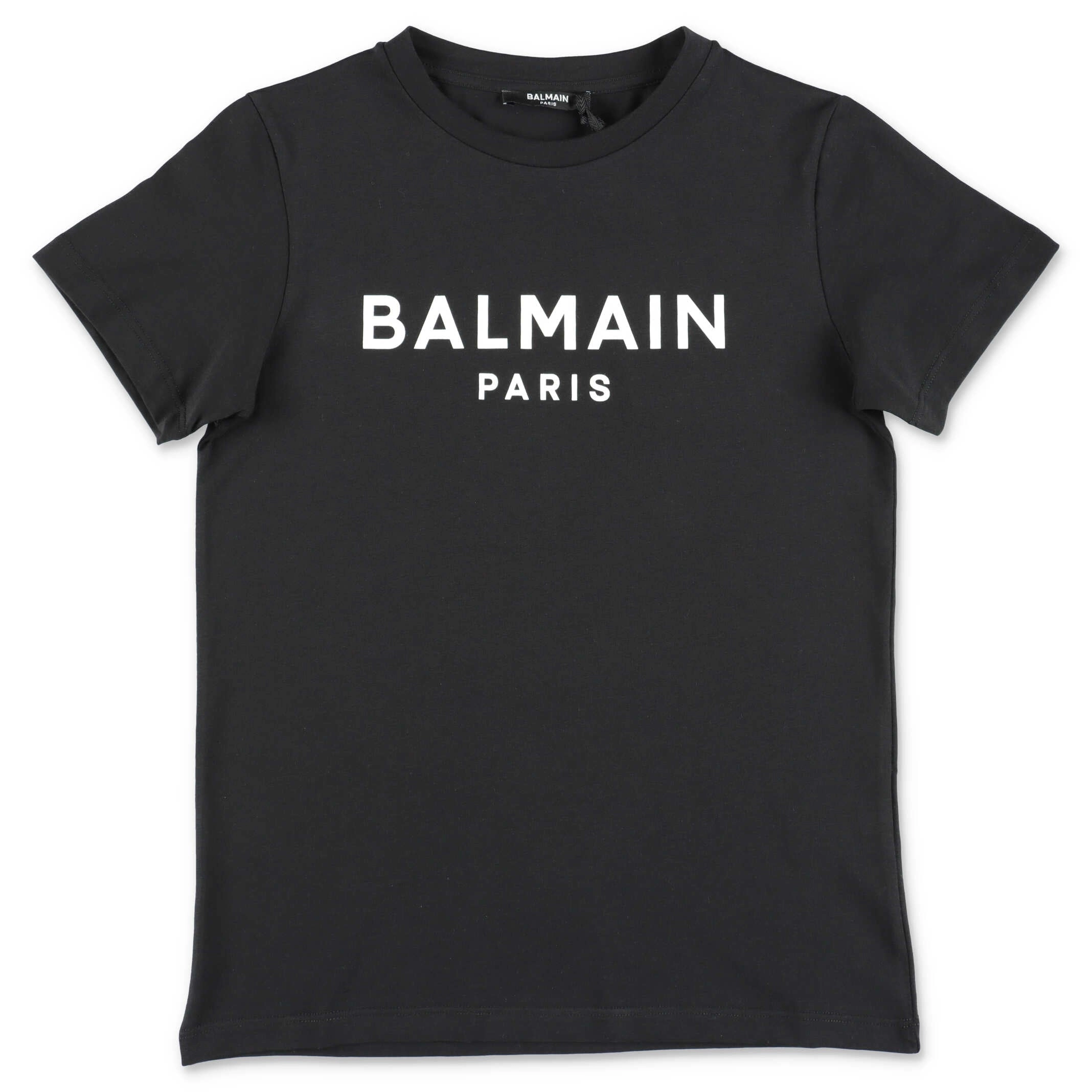 Balmain Kids Logo Printed Crewneck T-Shirt