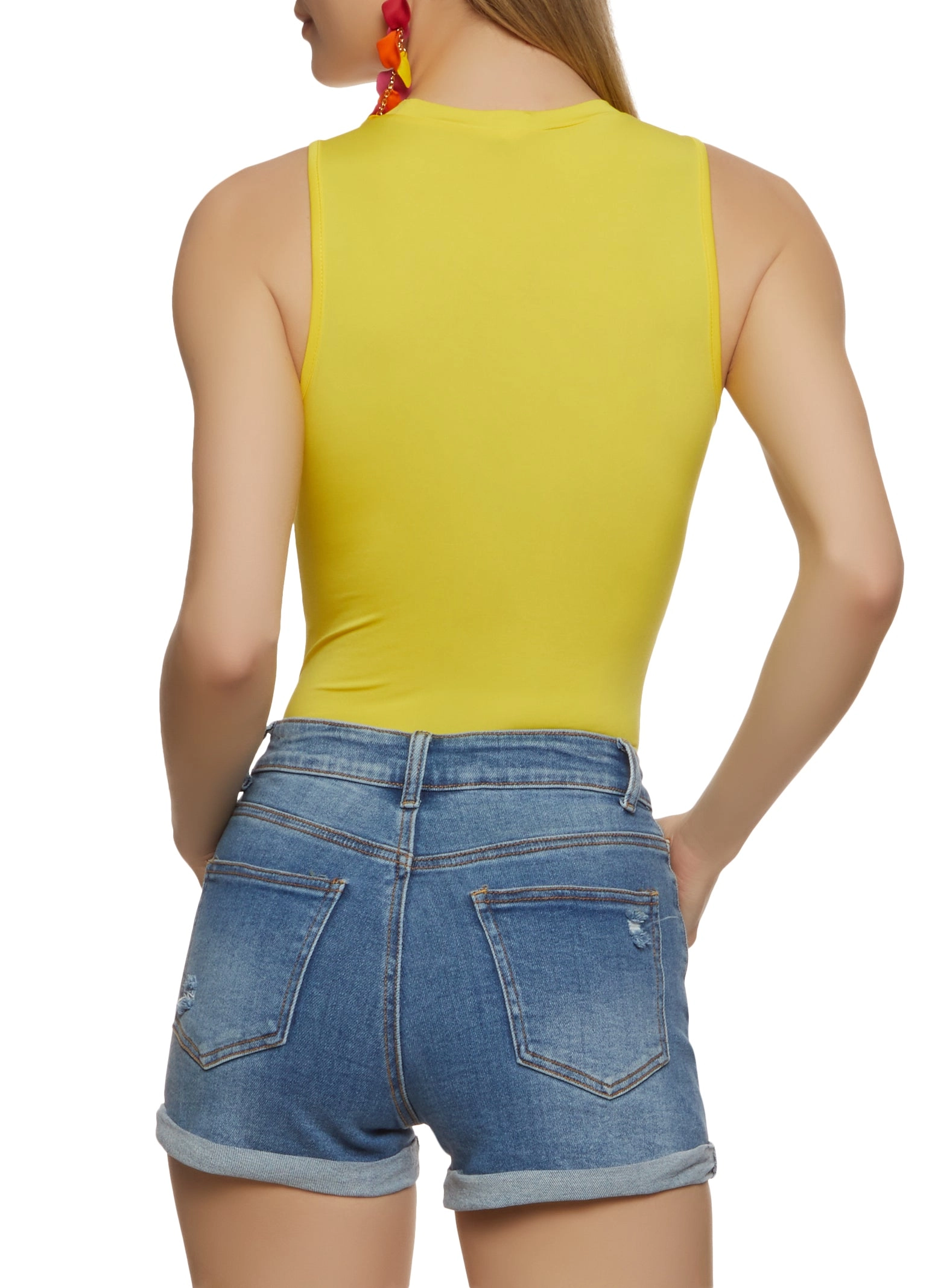 Basic Crew Neck Tank Bodysuit