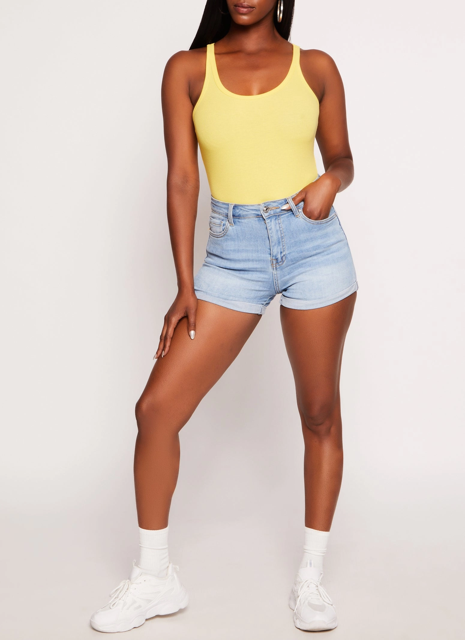 Basic Scoop Neck Tank Bodysuit