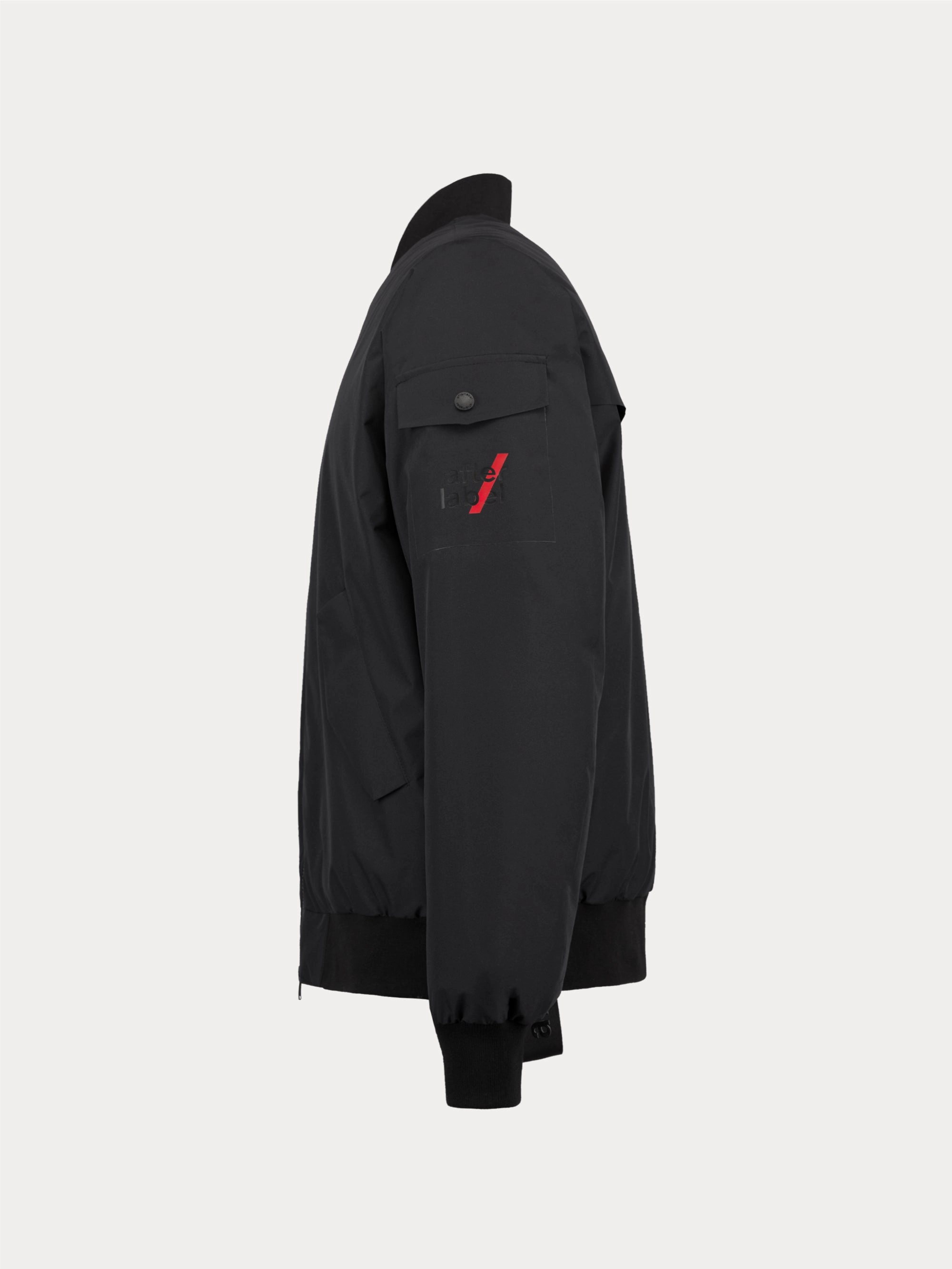 Black Matte Nylon Bomber
