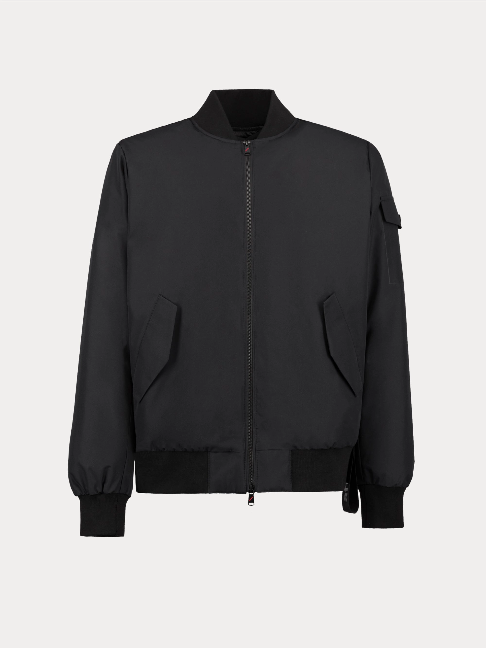 Black Matte Nylon Bomber
