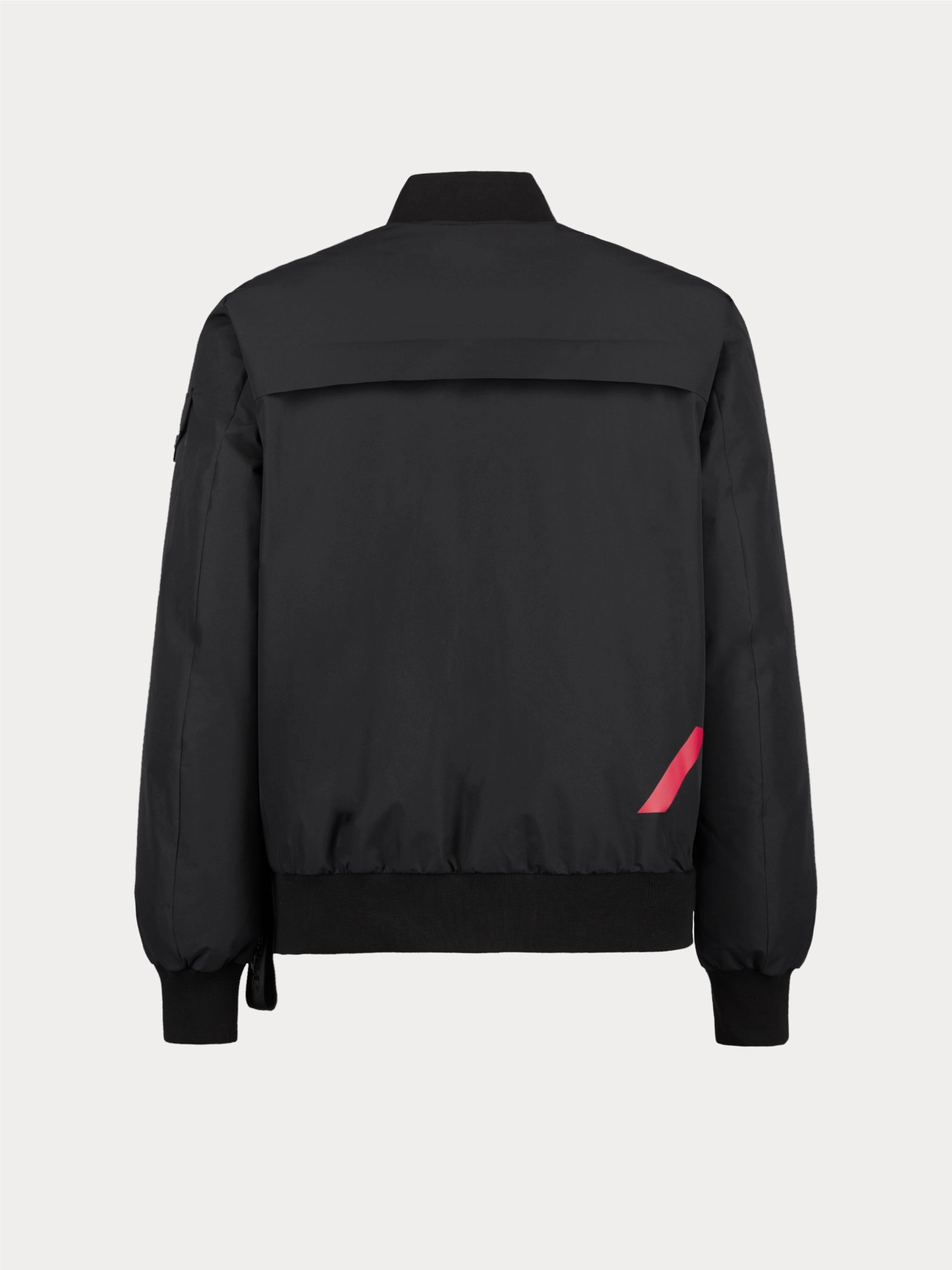 Black Matte Nylon Bomber