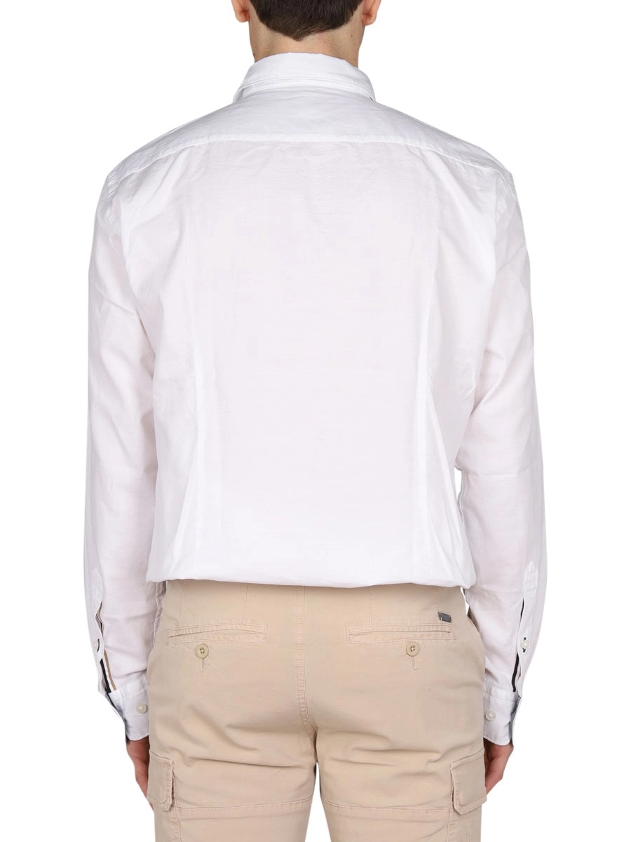 Boss Hugo Boss Logo Embroidered Long-Sleeved Shirt