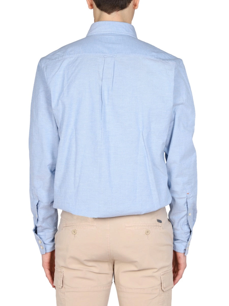 Boss Hugo Boss Logo Patch Long-Sleeved Shirt