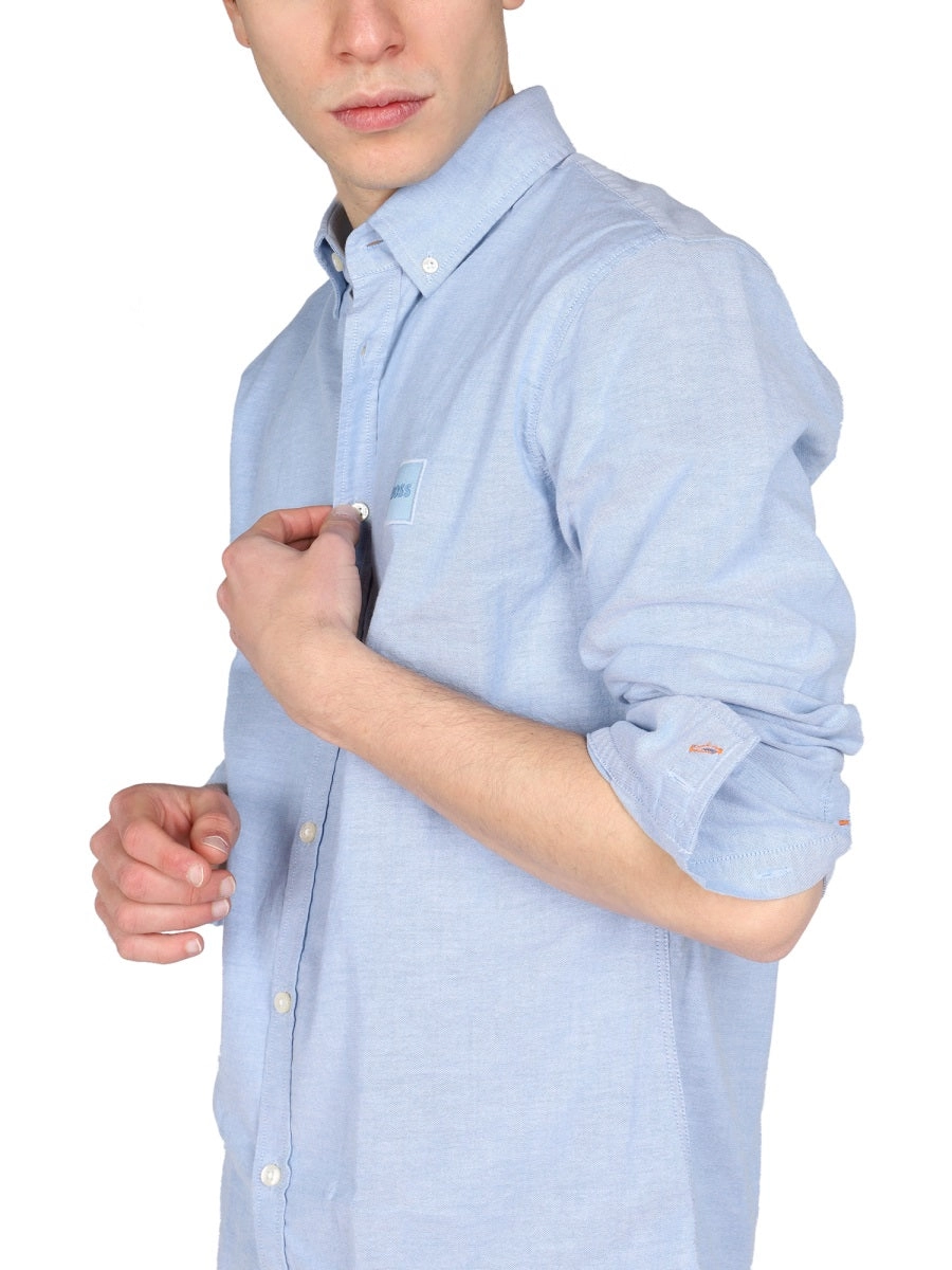 Boss Hugo Boss Logo Patch Long-Sleeved Shirt