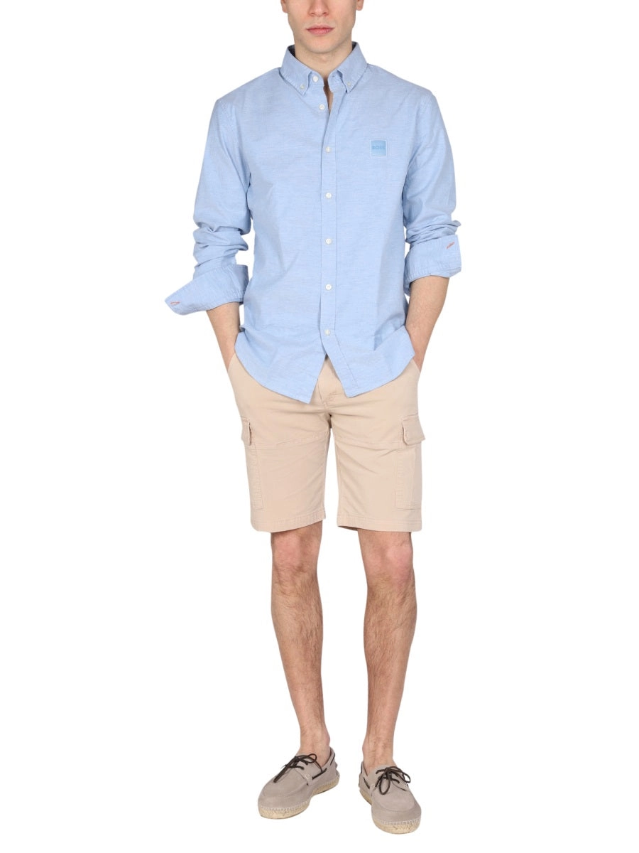 Boss Hugo Boss Logo Patch Long-Sleeved Shirt