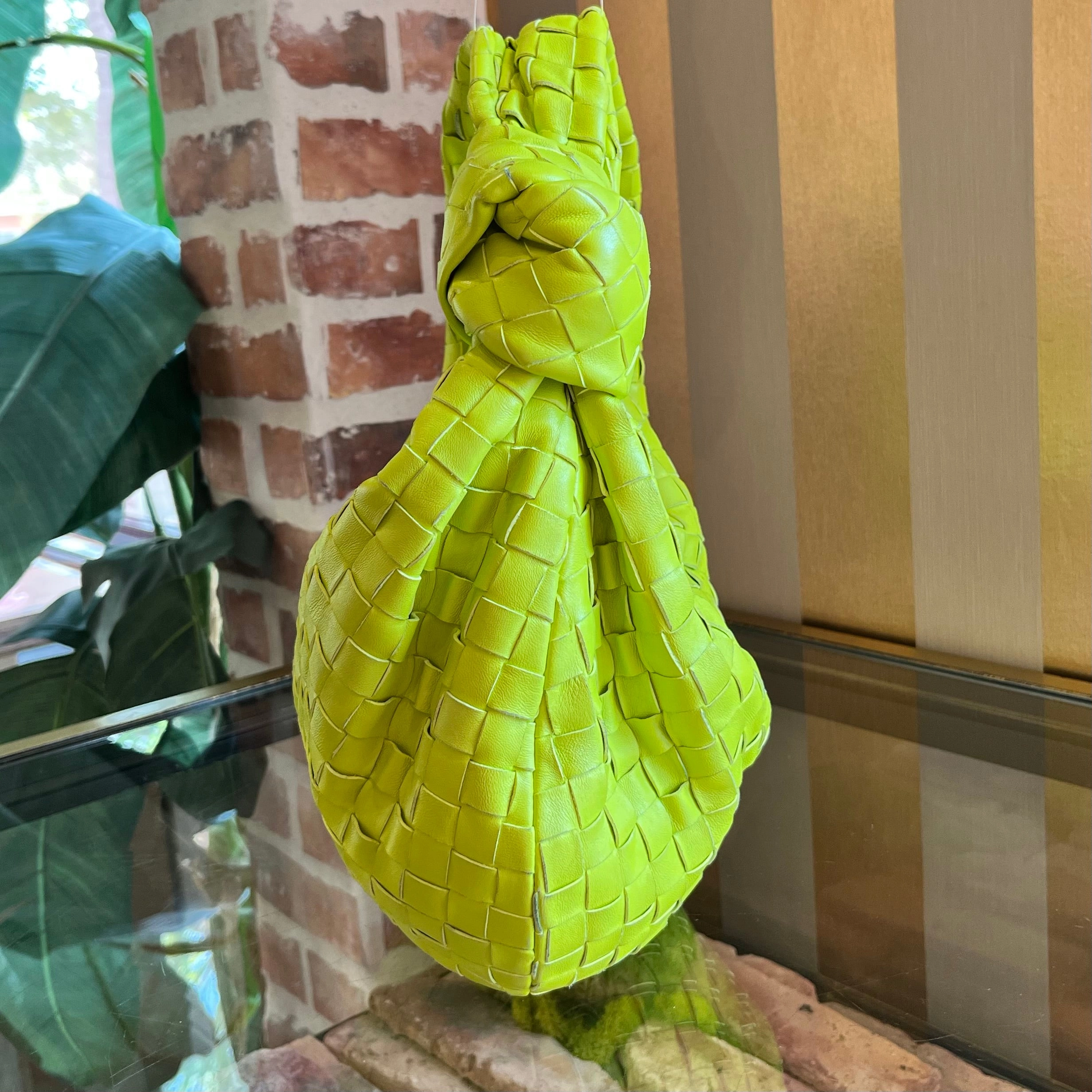 BOTTEGA VENETA Teen Jodie Green Nappa Intrecciato Hobo Bag