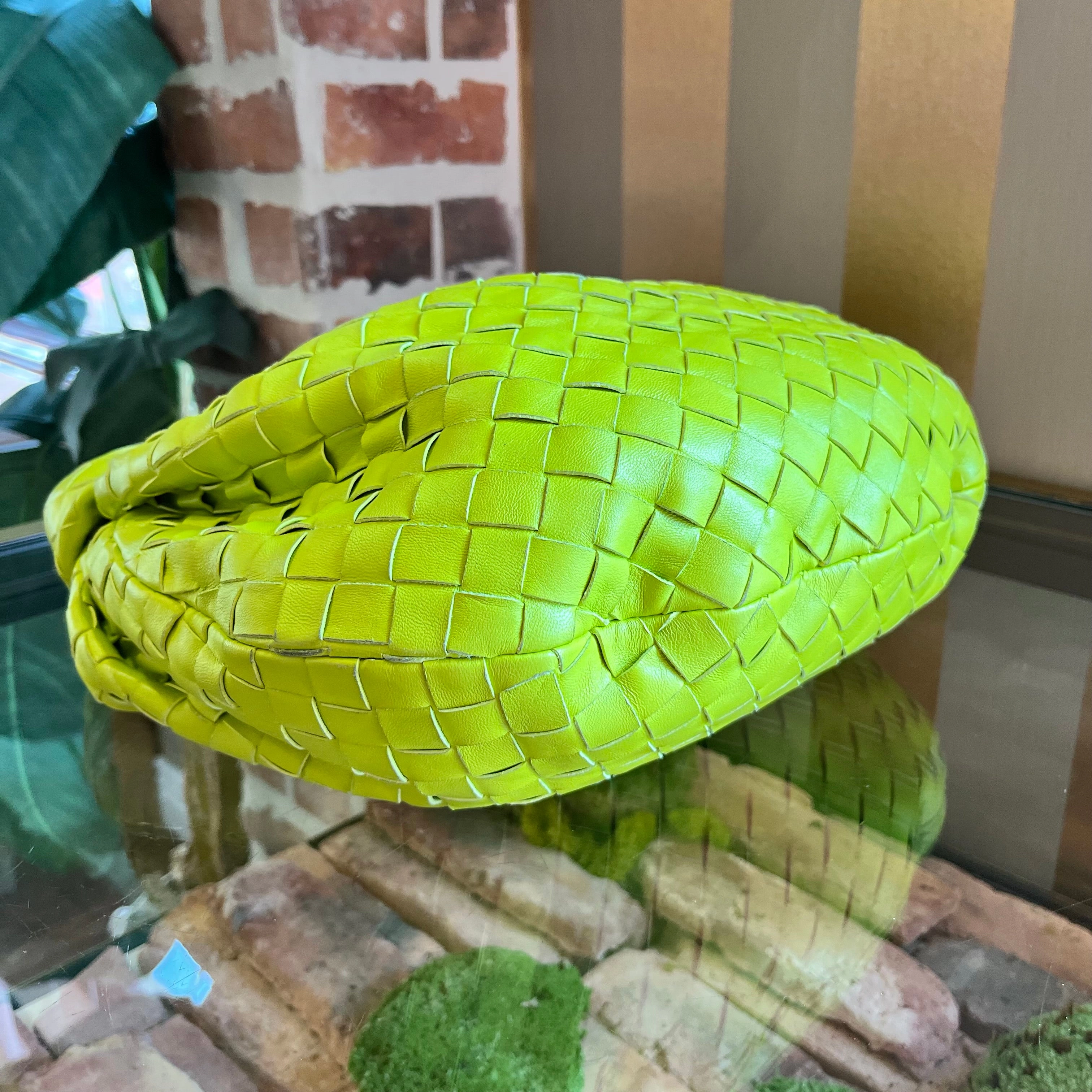 BOTTEGA VENETA Teen Jodie Green Nappa Intrecciato Hobo Bag