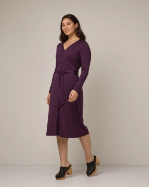 Bria Button-Front Dress