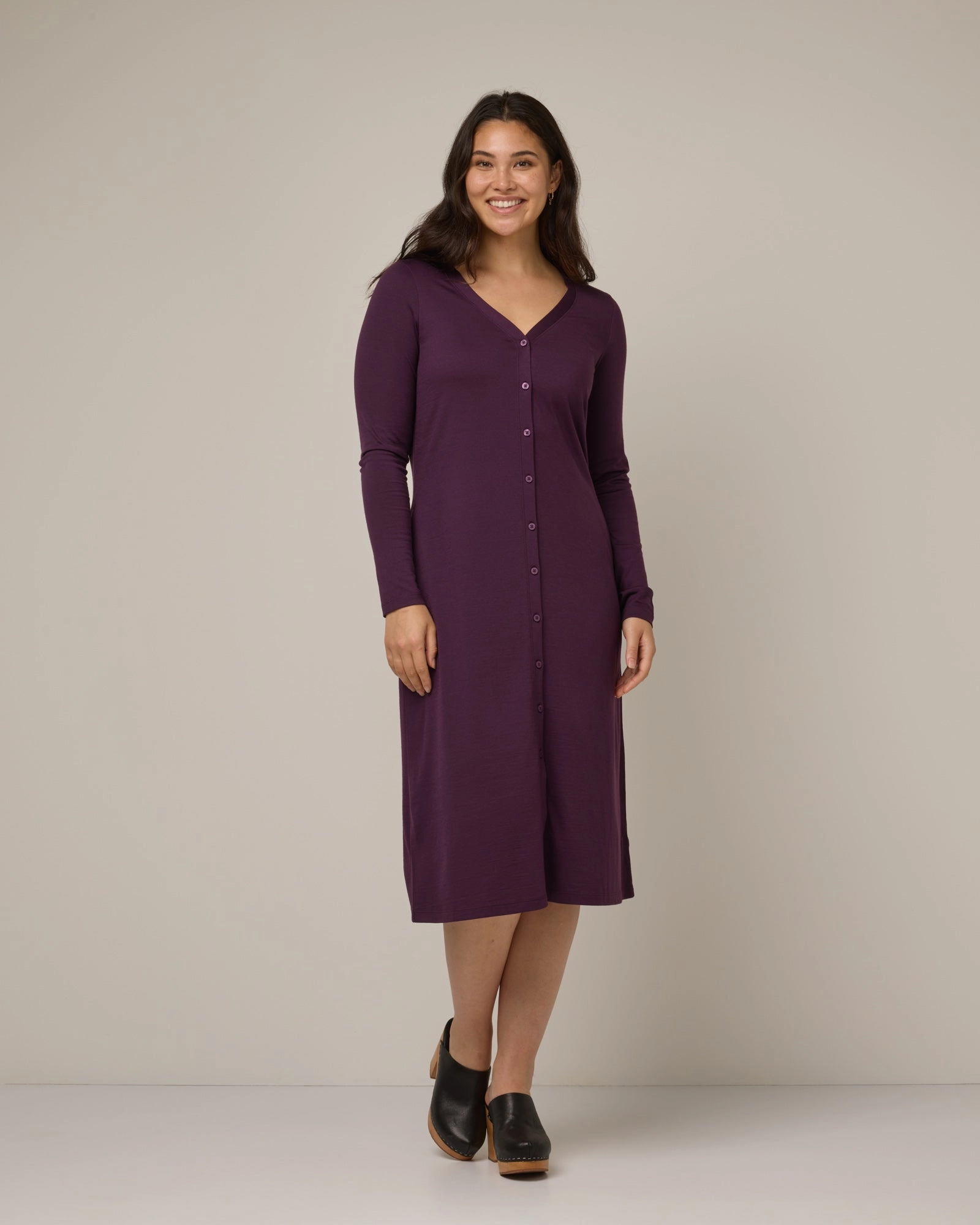 Bria Button-Front Dress