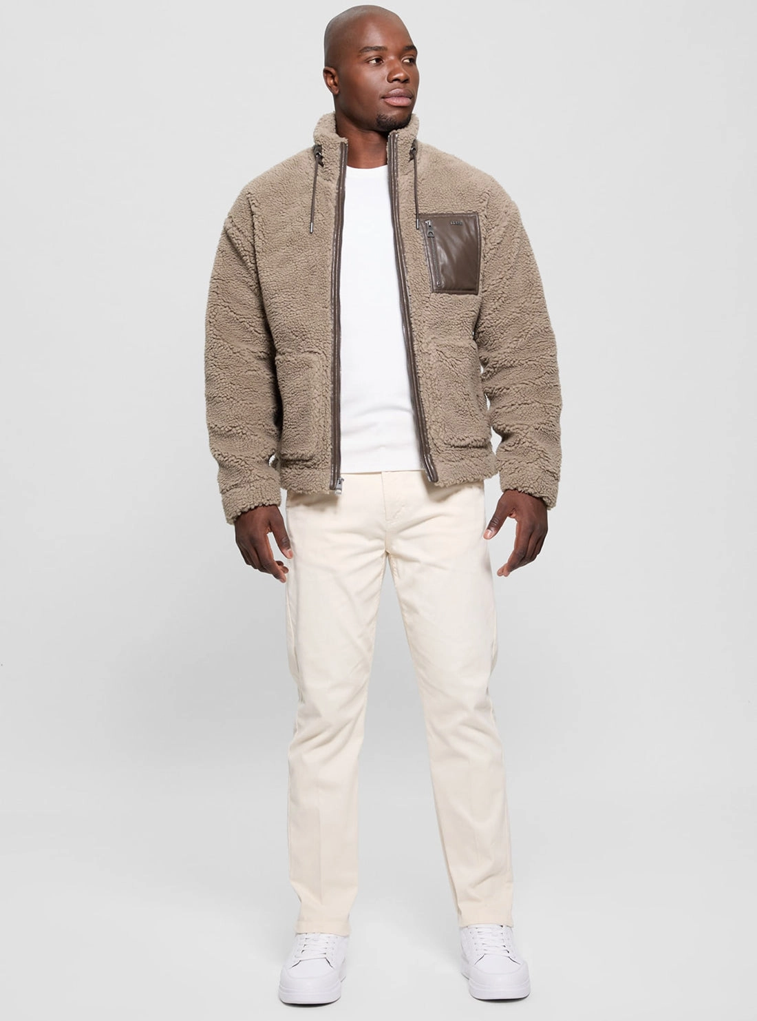 Brown Faux Sherpa Jacket