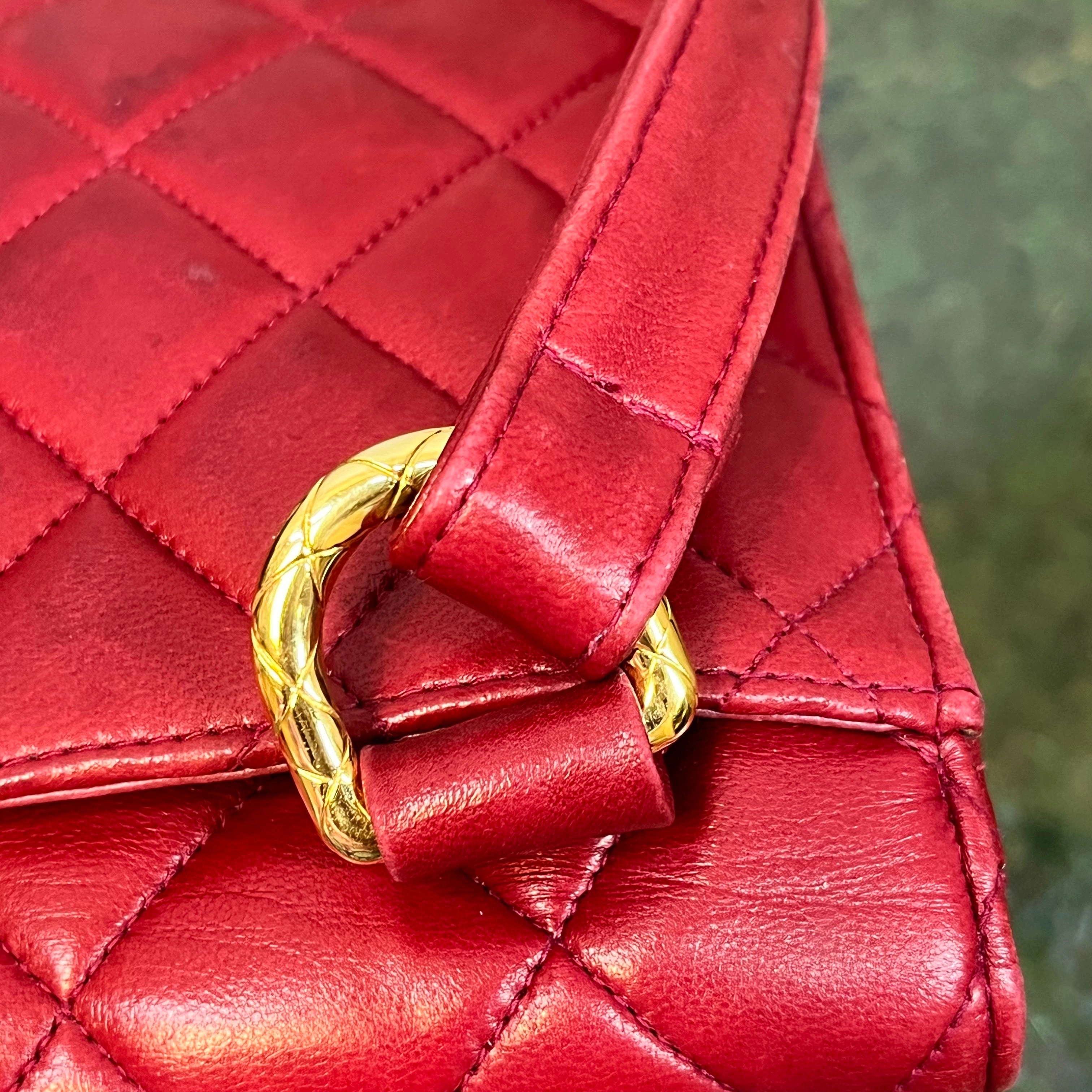 CHANEL Vintage Quilted Envelope Flap Bag