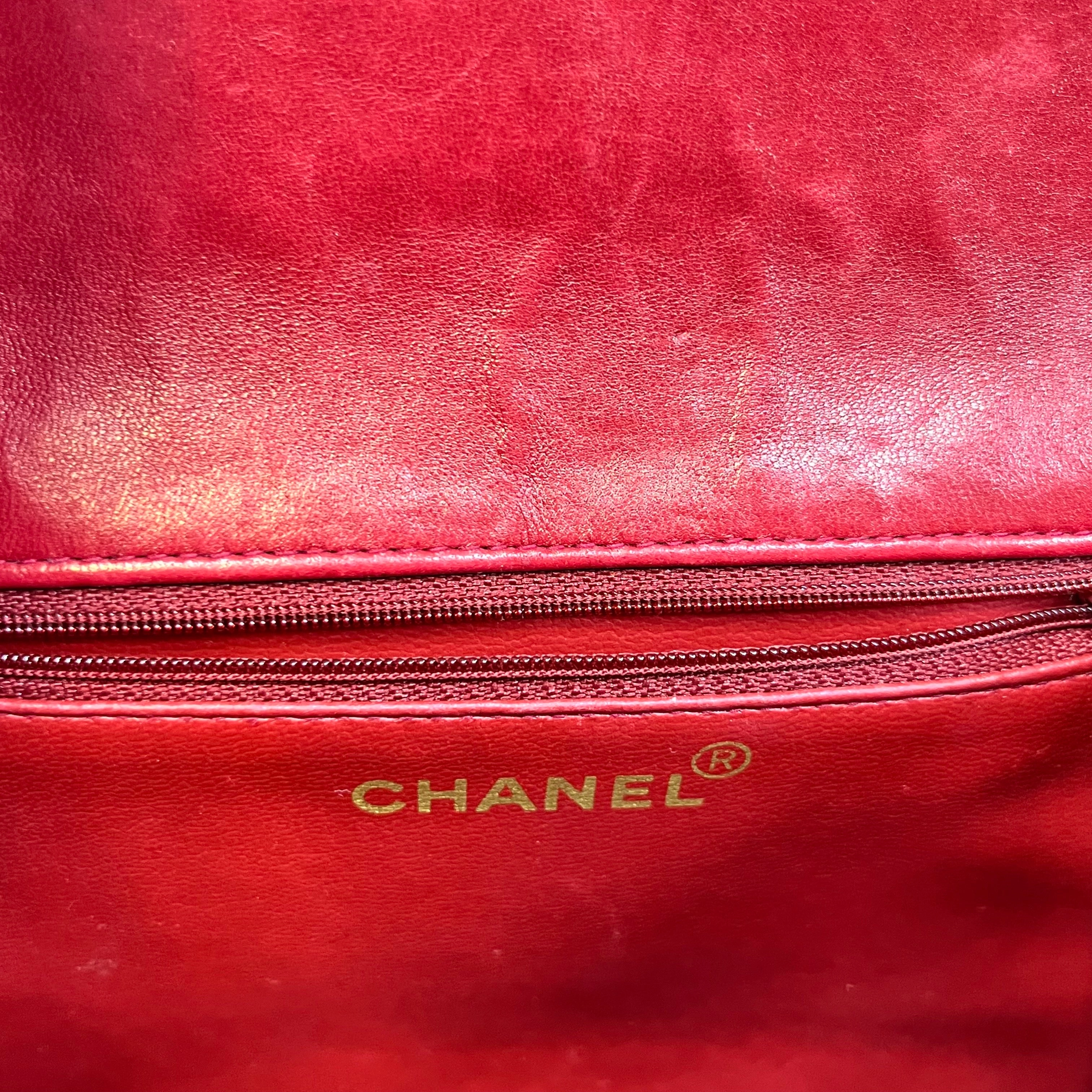 CHANEL Vintage Quilted Envelope Flap Bag