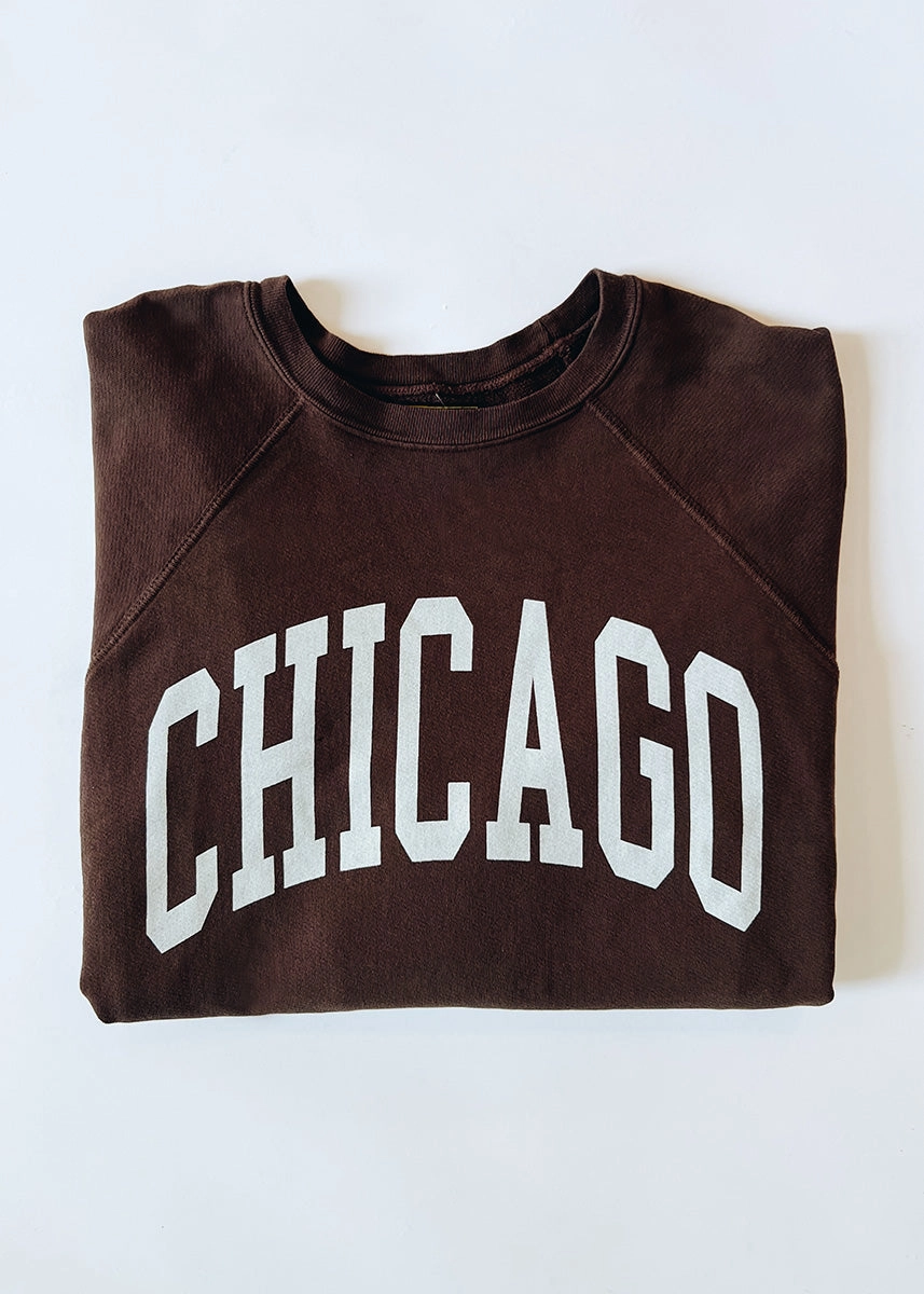 Chicago Classic Crew Sweatshirt - Vintage Chocolate