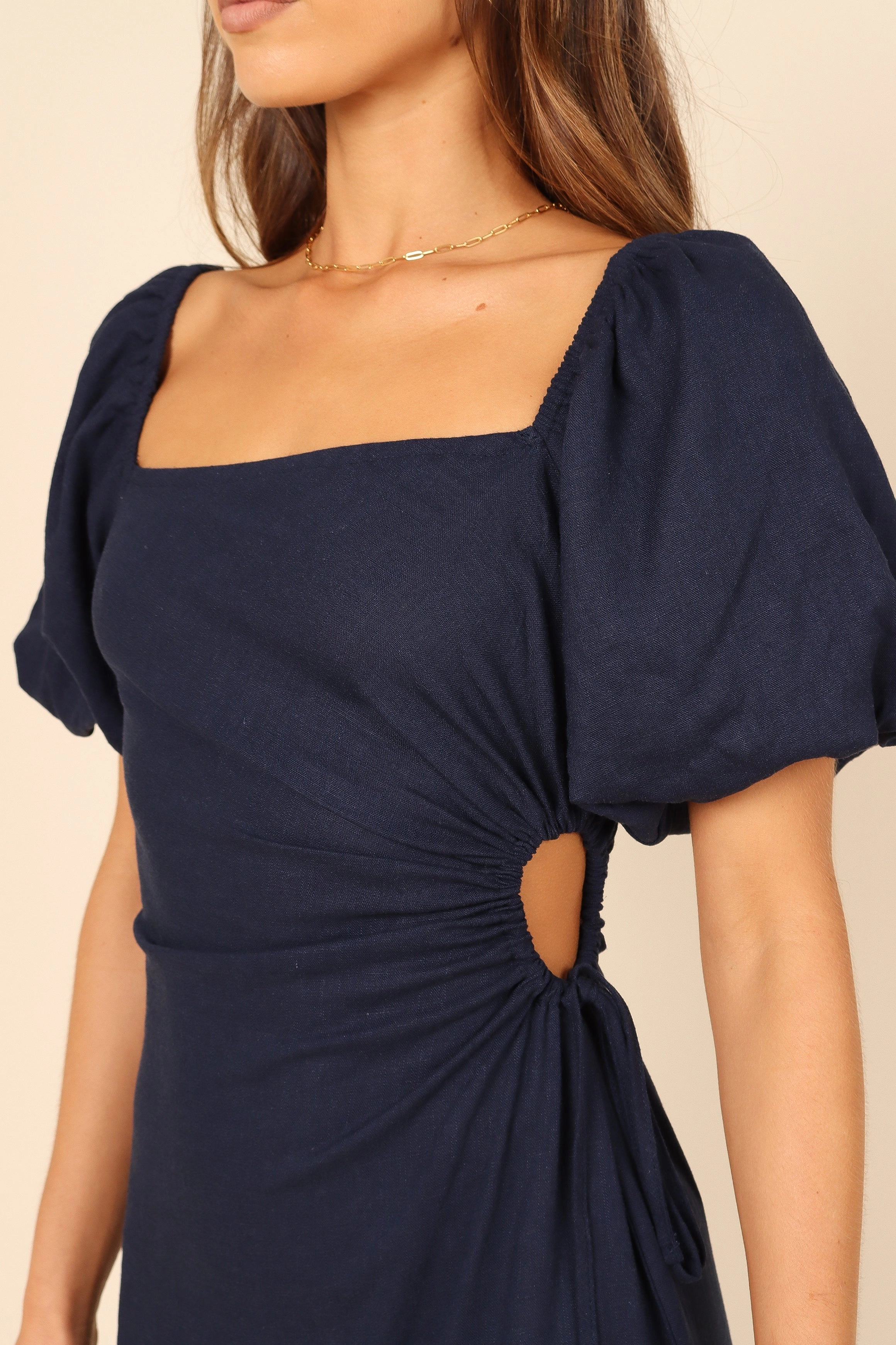 Chloe Cut Out Dress - Navy