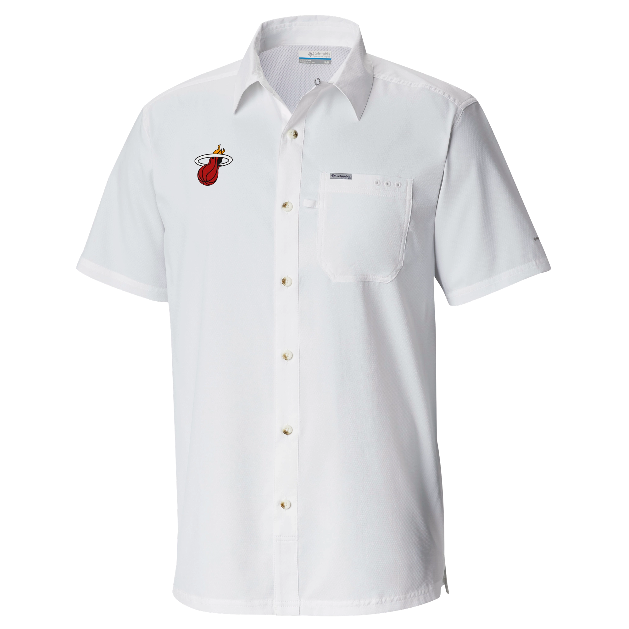 Columbia Miami HEAT Logo Slack Tide Shirt