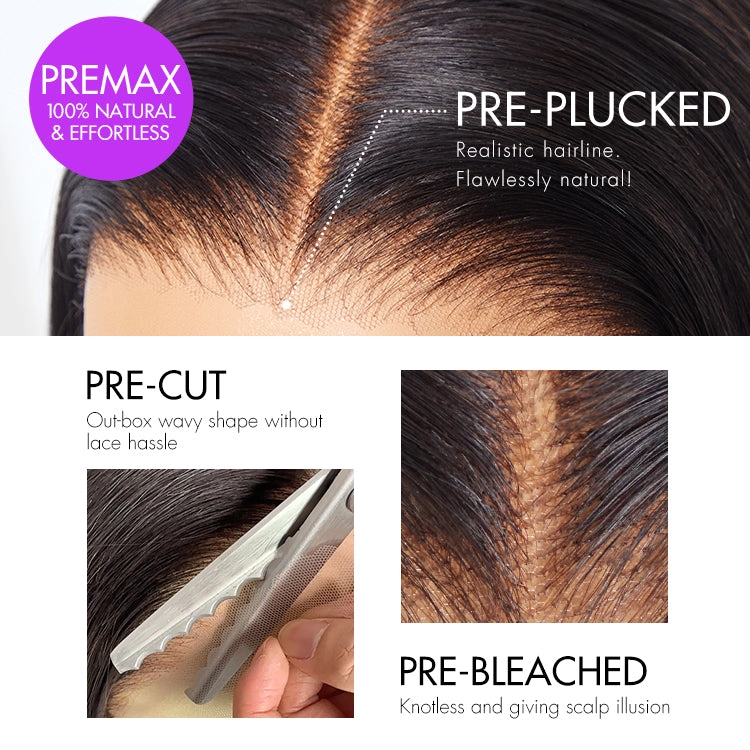 Crazy Wednesday | Water Wave Flexi-Fit Invisi Drawstring Cap 360 Lace Long Curly Wig Pre-Cut Lace
