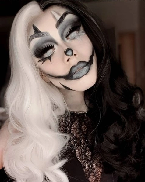 Cruella De Vil -Black And White Kuila Cospaly Wig Imstyle