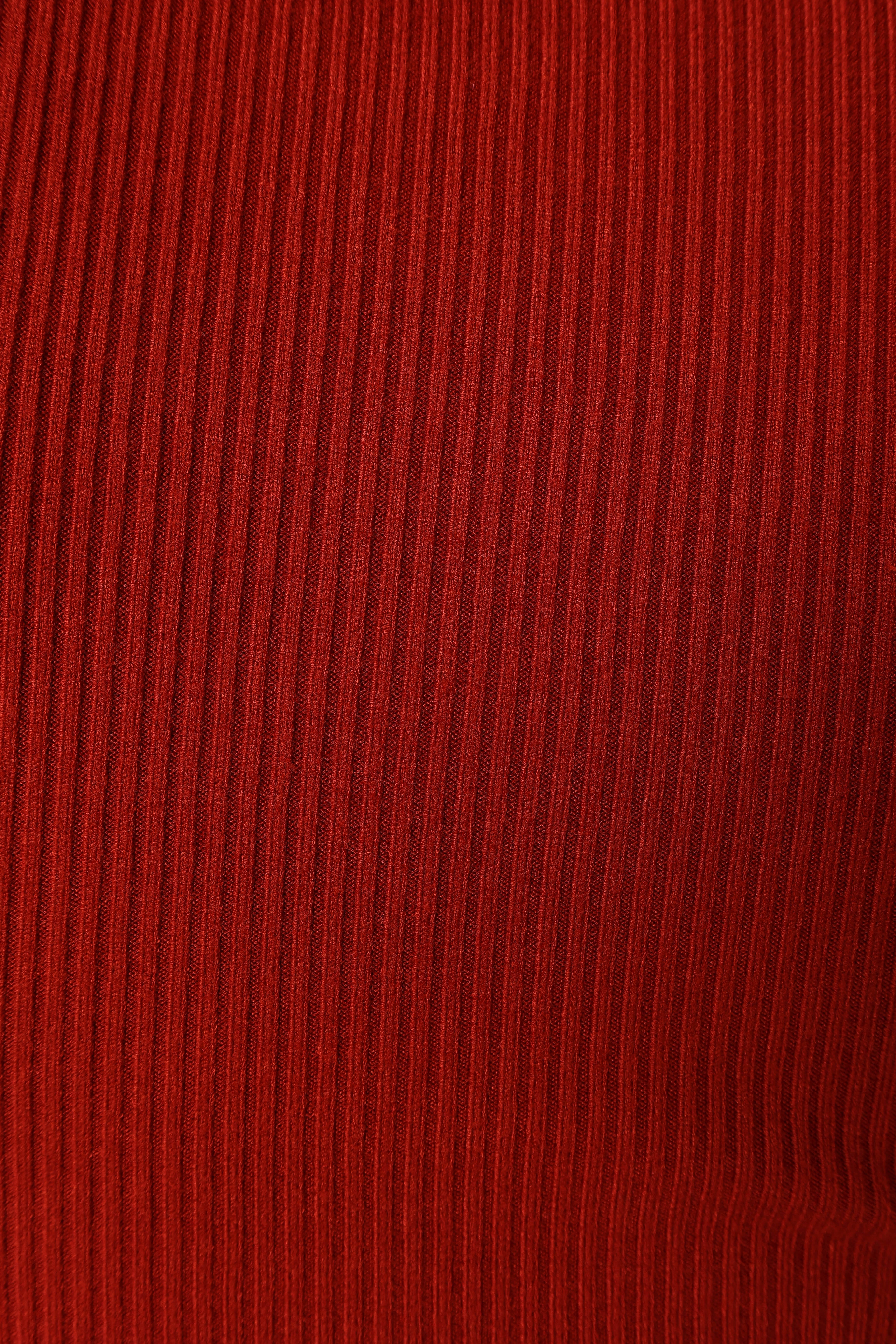 Daphne Crewneck Bubble Sleeve Knit Sweater - Burgundy