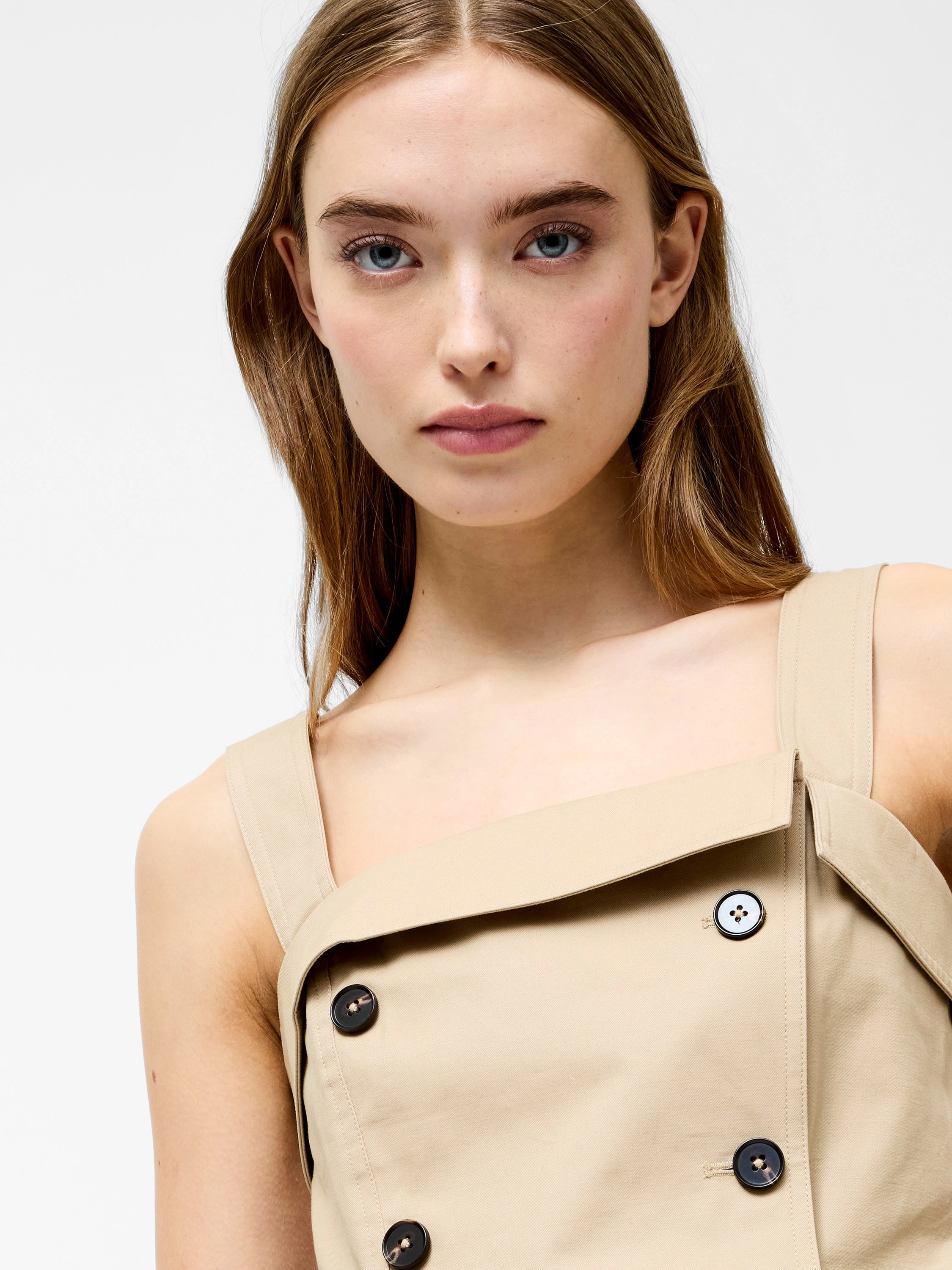Double Breasted Trench Top