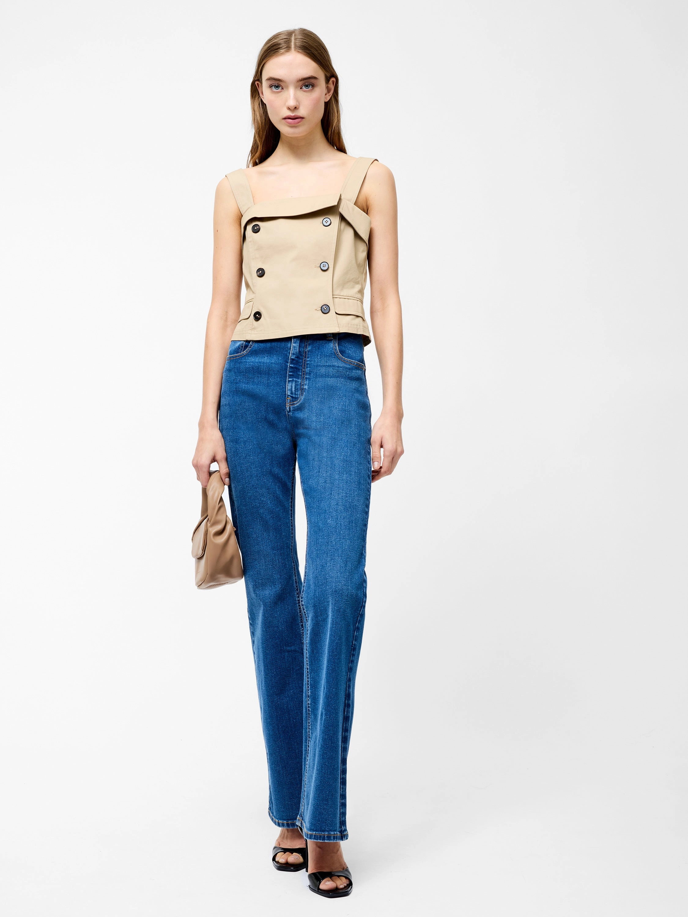 Double Breasted Trench Top