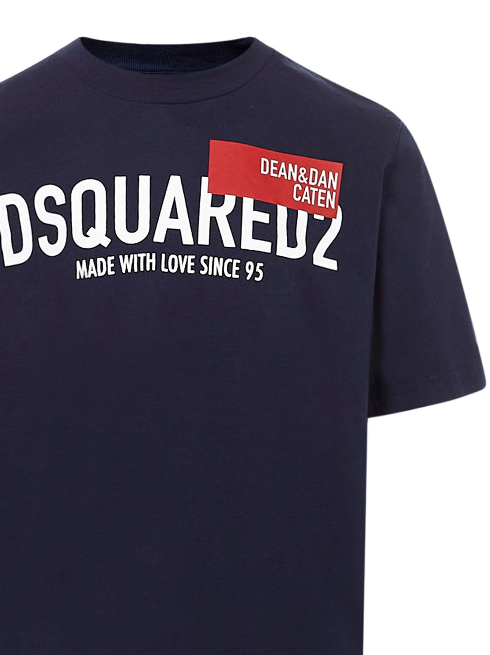 Dsquared2 Kids Logo Printed Crewneck T-Shirt