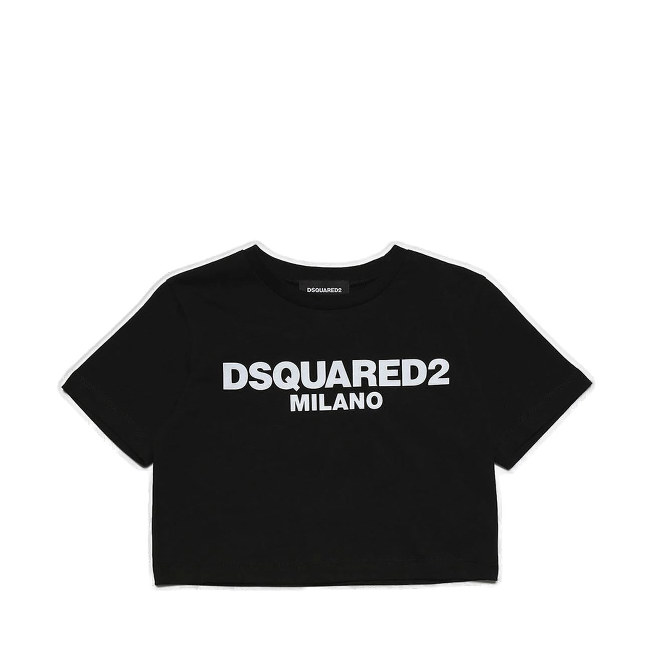 Dsquared2 Kids Logo Printed Crewneck T-Shirt