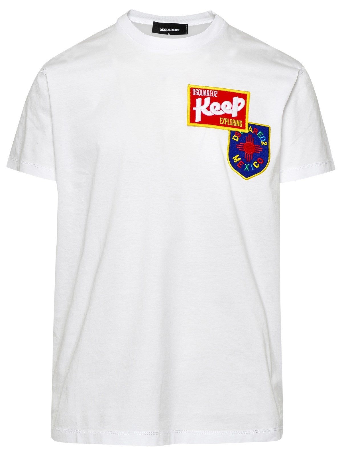 Dsquared2 Logo Patch Crewneck T-Shirt