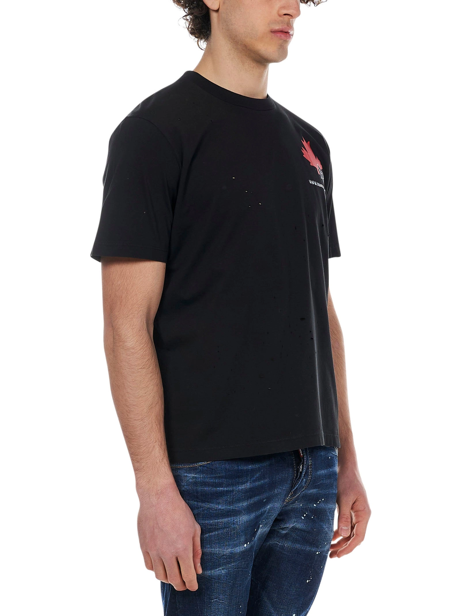 Dsquared2 Logo Print Crewneck T-Shirt