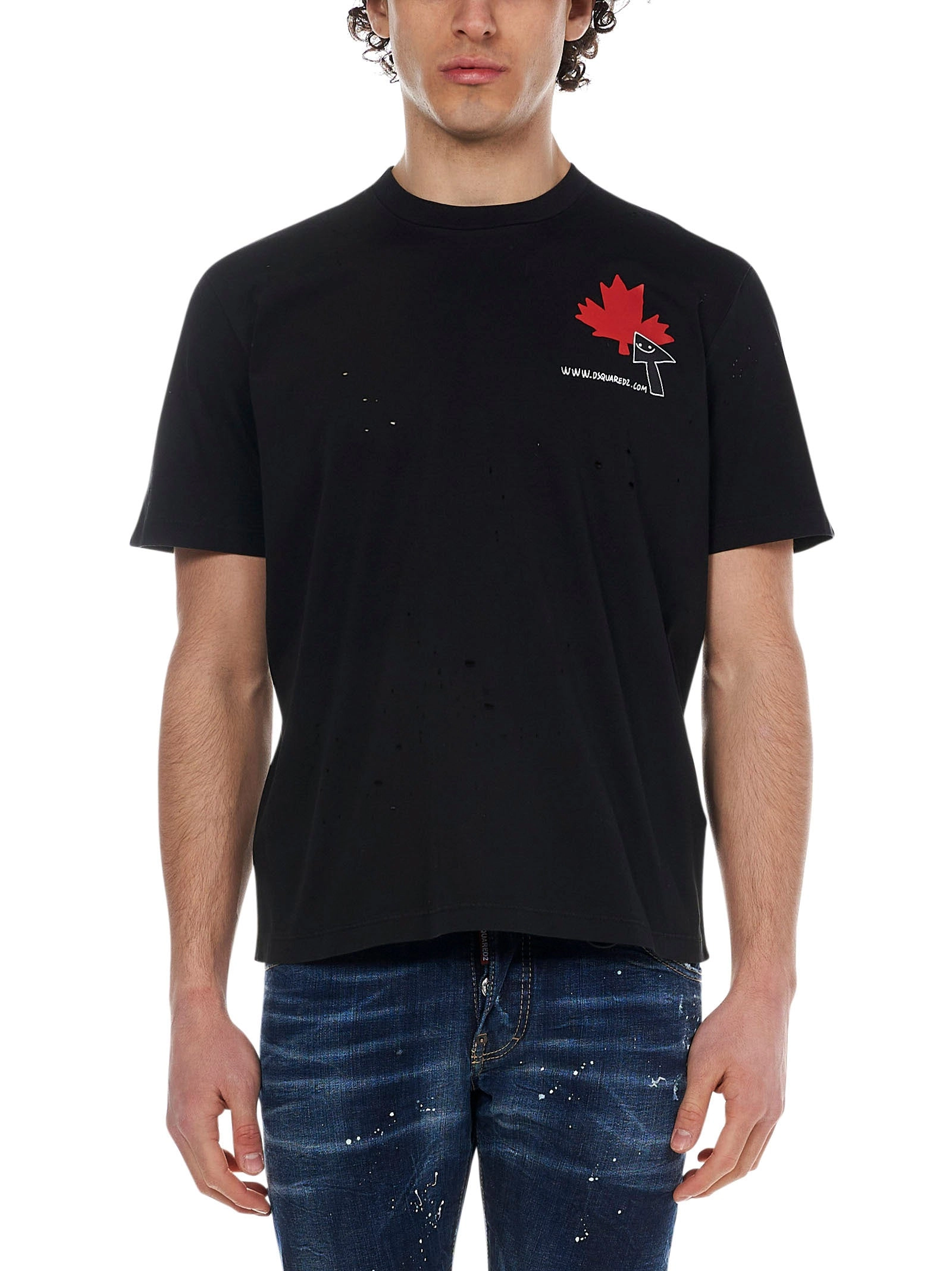Dsquared2 Logo Print Crewneck T-Shirt