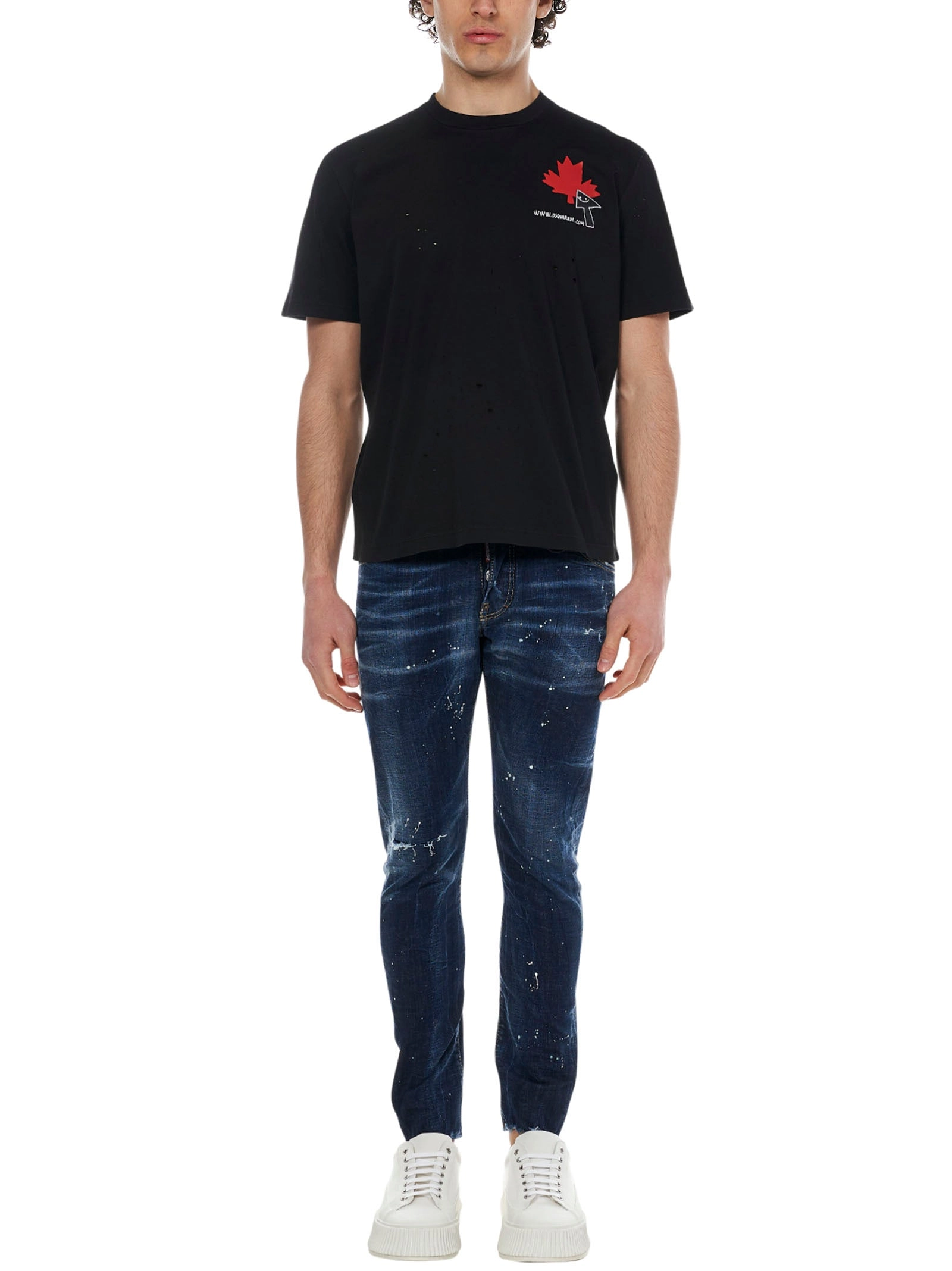 Dsquared2 Logo Print Crewneck T-Shirt
