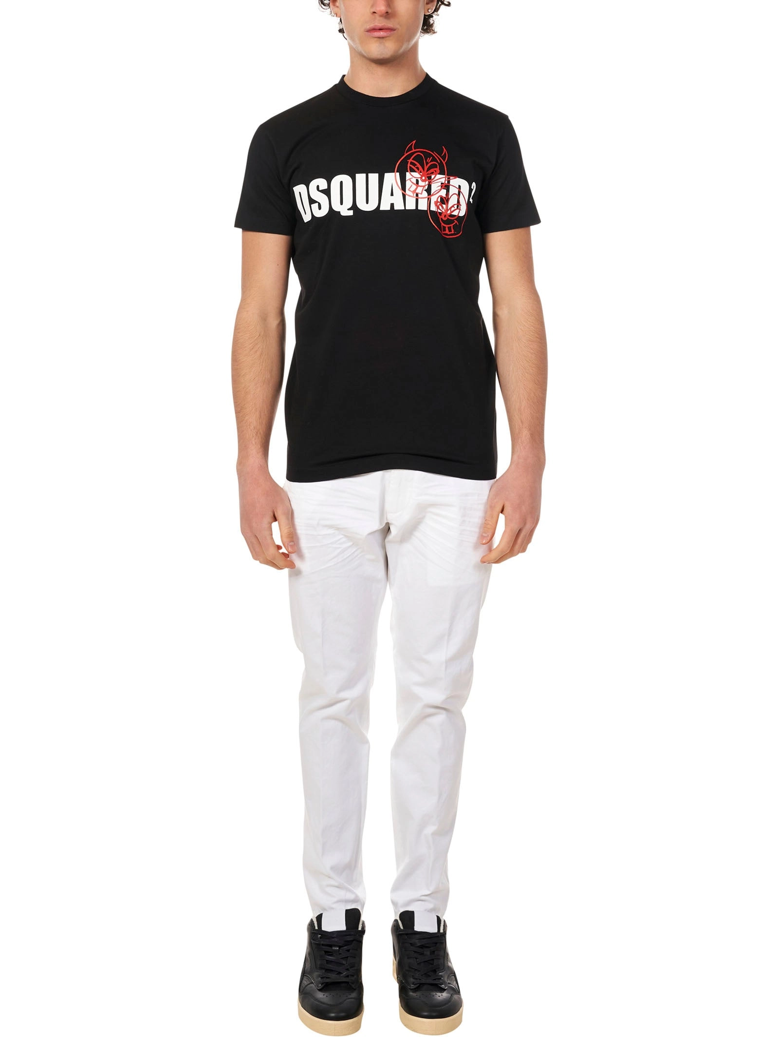 Dsquared2 Logo Printed Crewneck T-Shirt