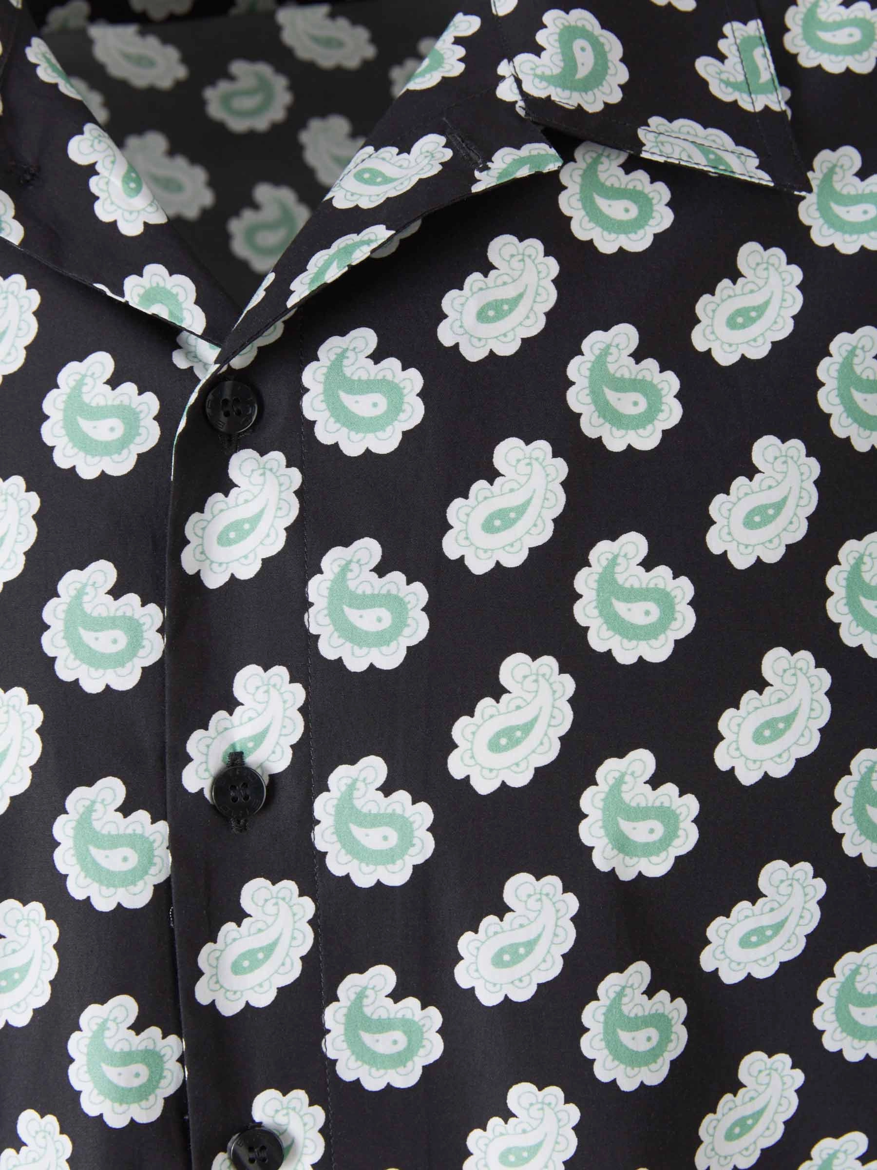 Etro Place Paisley Printed Short-Sleeve Shirt