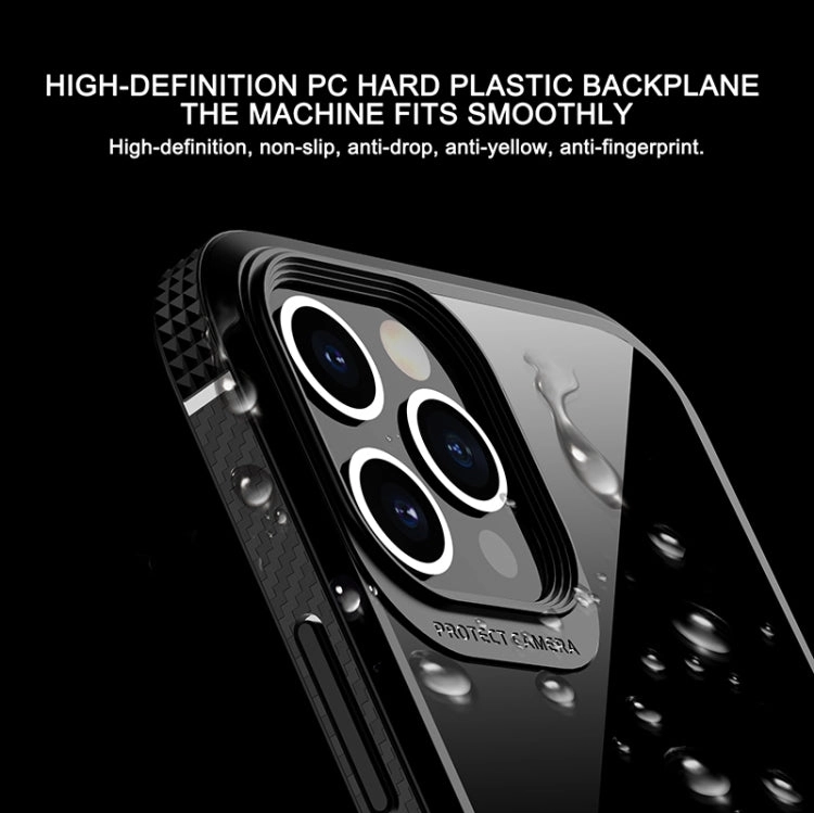 For iPhone 11 MG Series Carbon Fiber TPU   Clear PC Four-corner Airbag Shockproof Case