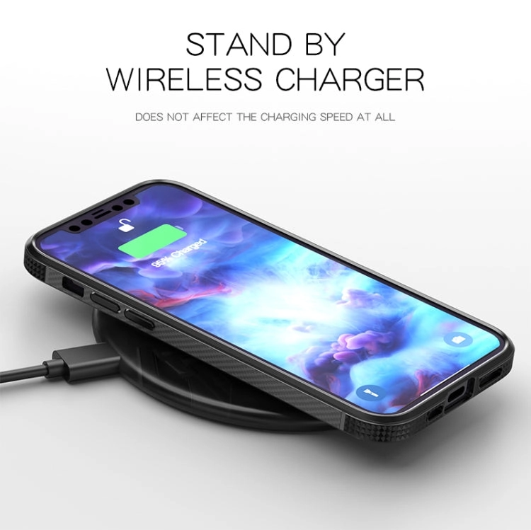 For iPhone 11 MG Series Carbon Fiber TPU   Clear PC Four-corner Airbag Shockproof Case