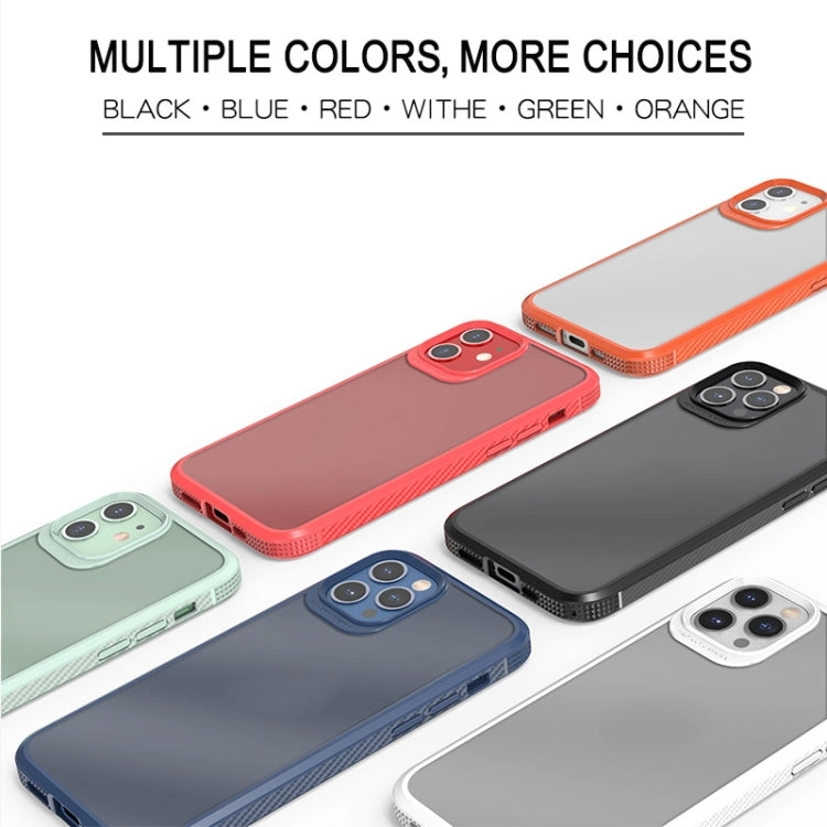 For iPhone 11 MG Series Carbon Fiber TPU   Clear PC Four-corner Airbag Shockproof Case