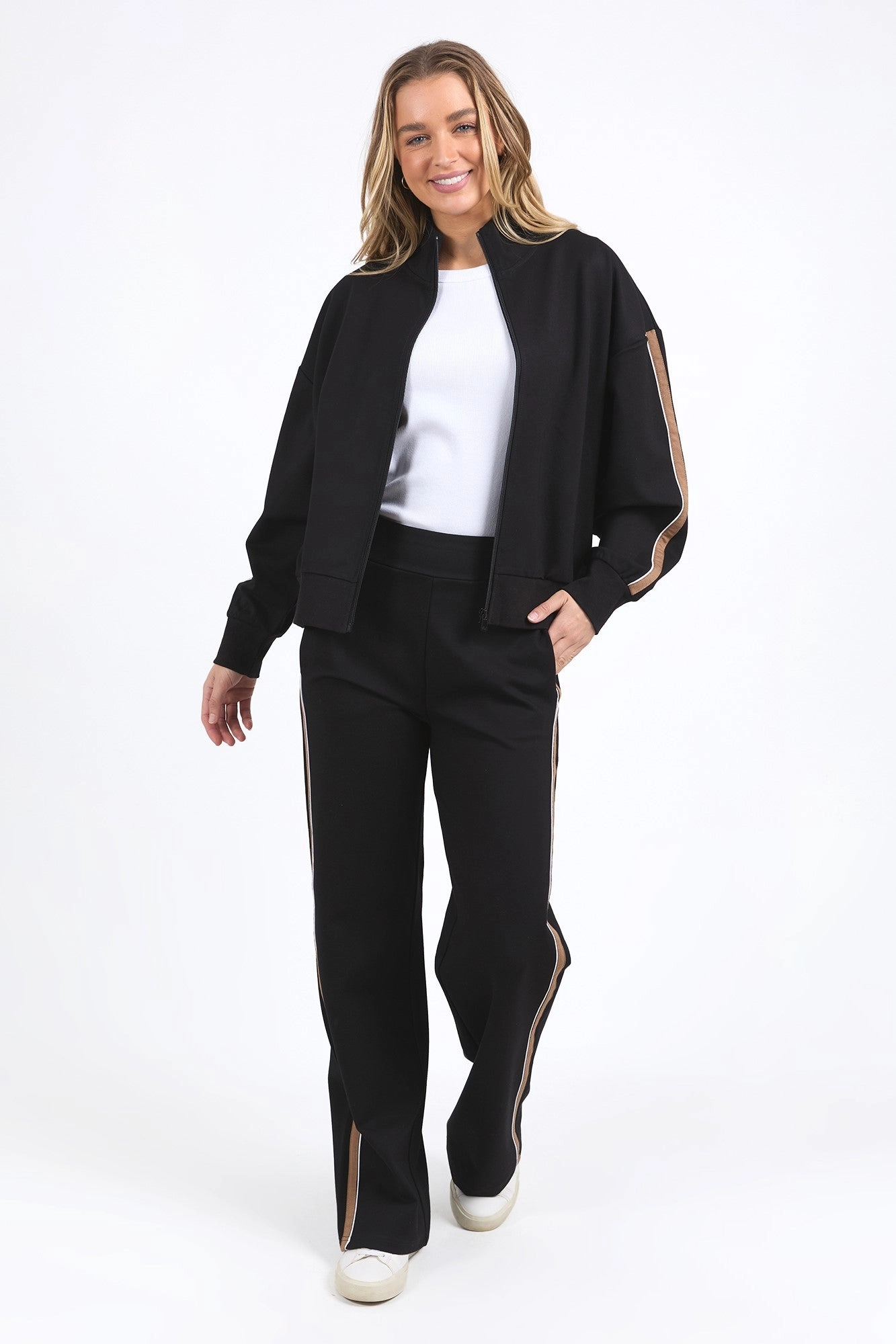 Foxwood London Zip Thru Jacket Black