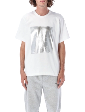 Helmut Lang Square Silver Crewneck T-Shirt