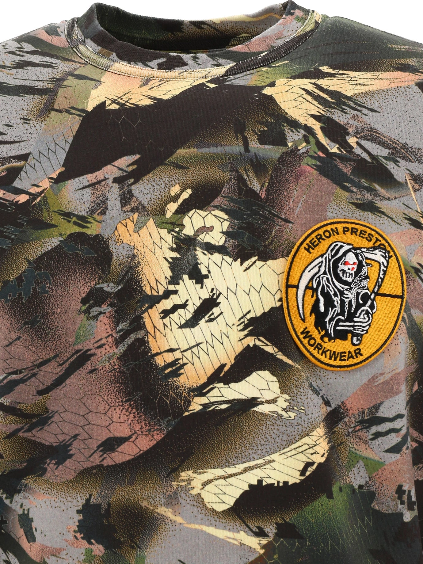 Heron Preston Camouflage Print Long-Sleeved T-Shirt