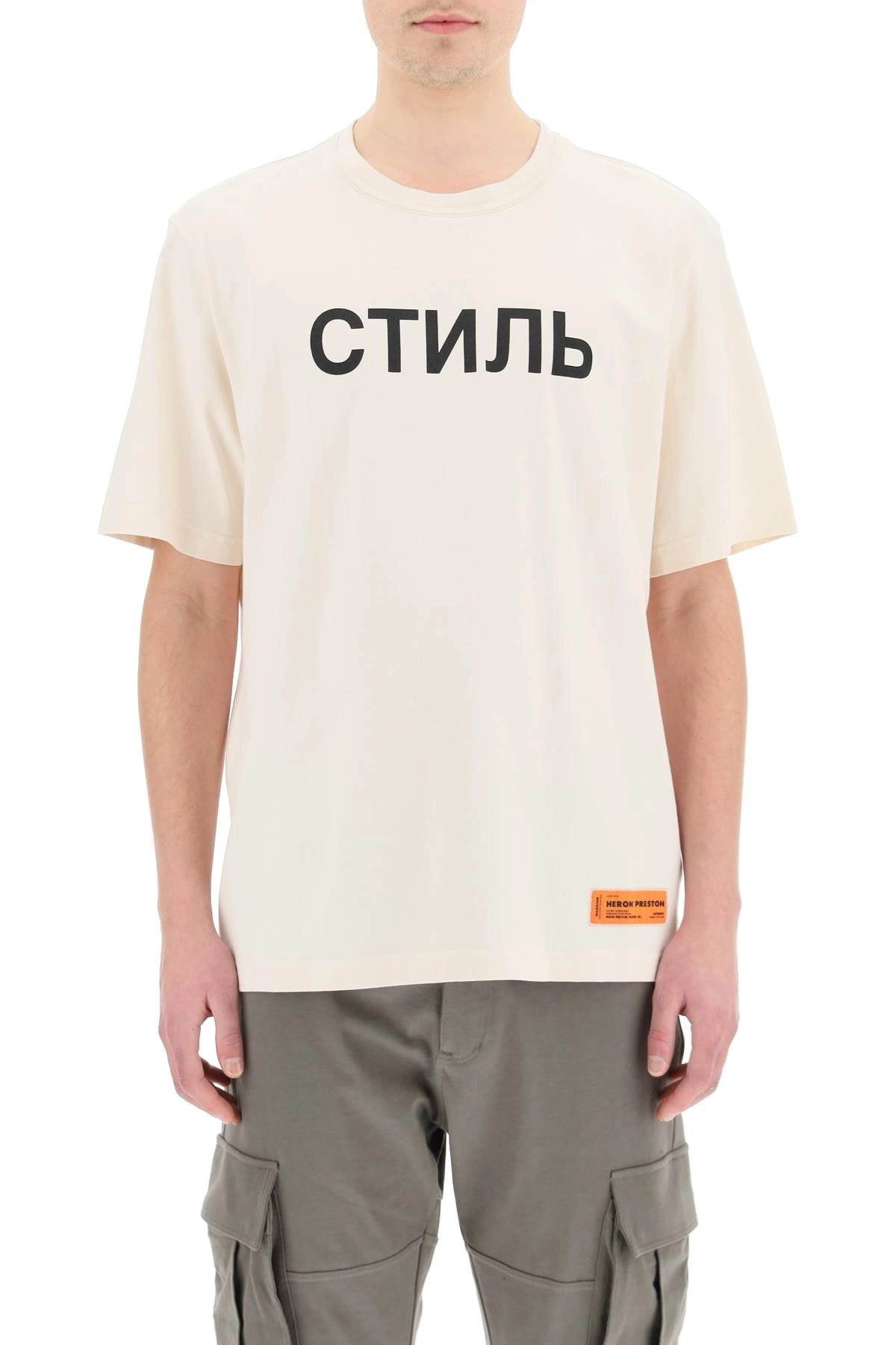 Heron Preston Slogan Printed Crewneck T-Shirt