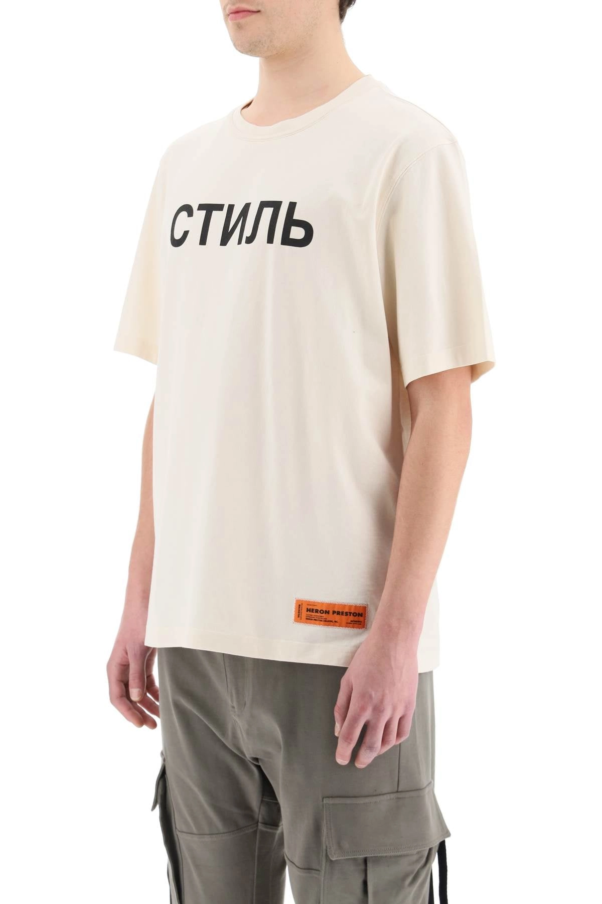 Heron Preston Slogan Printed Crewneck T-Shirt
