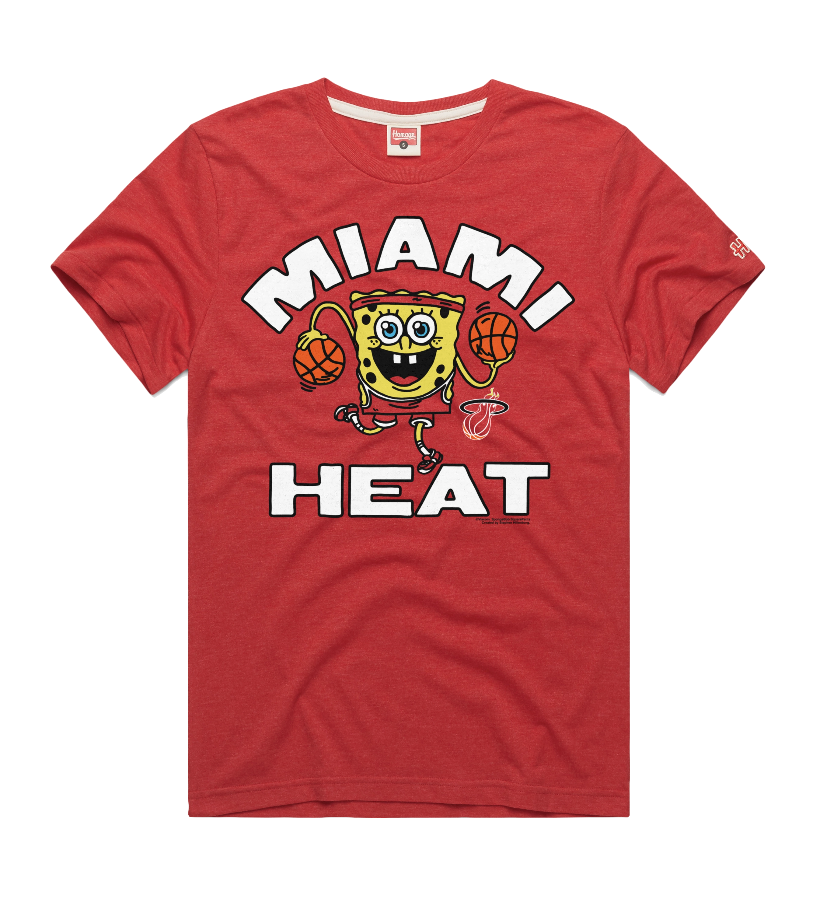 Homage Miami HEAT Red SpongeBob Tee