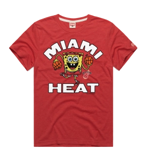 Homage Miami HEAT Red SpongeBob Tee