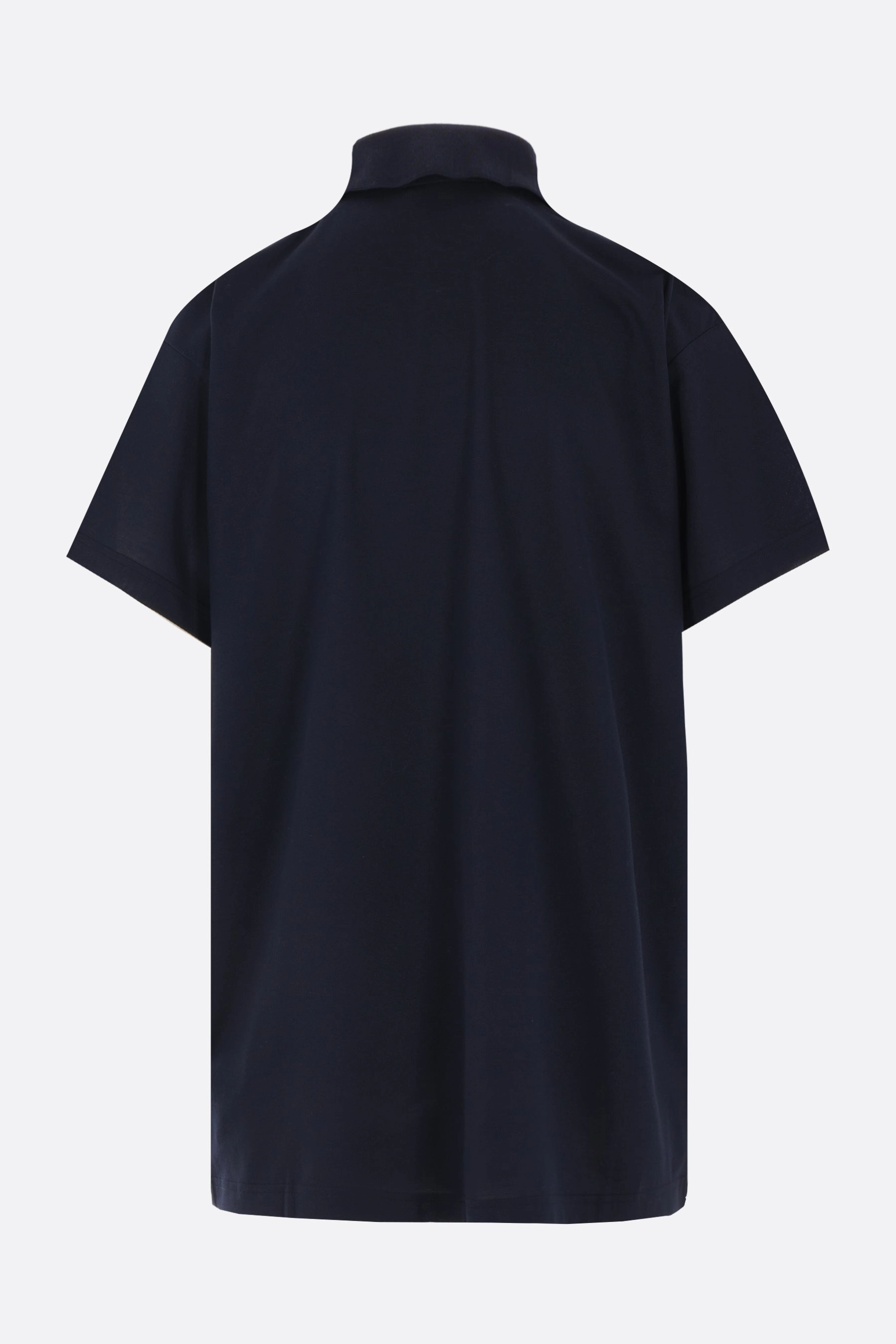 Interwined oversized polo shirt in piquet