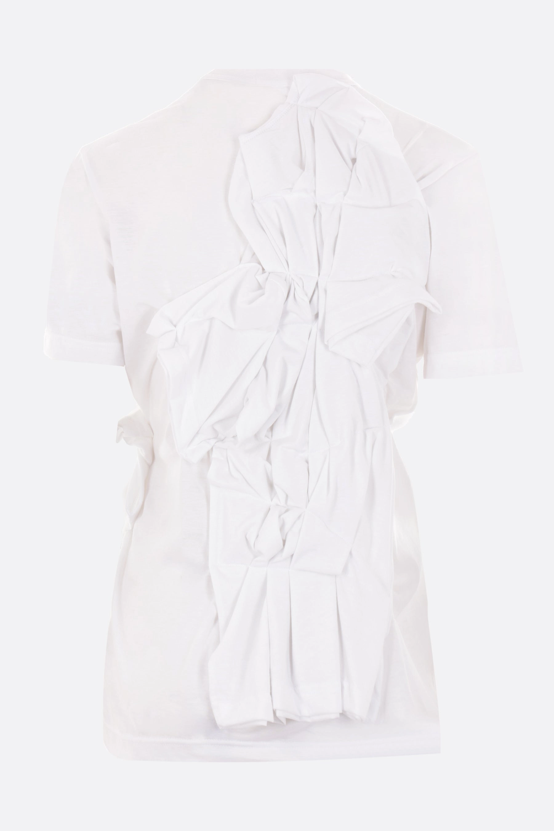 jersey t-shirt with ruches